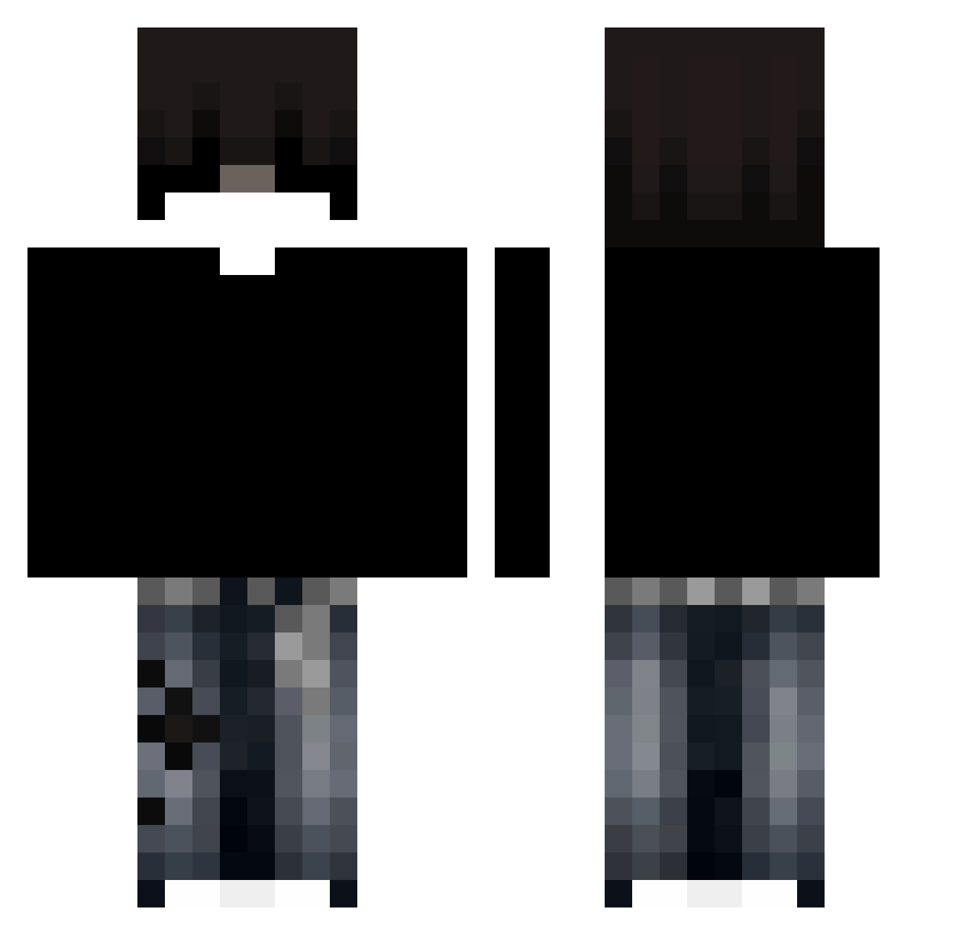 SOUL_strawberry Minecraft skin, front and back view