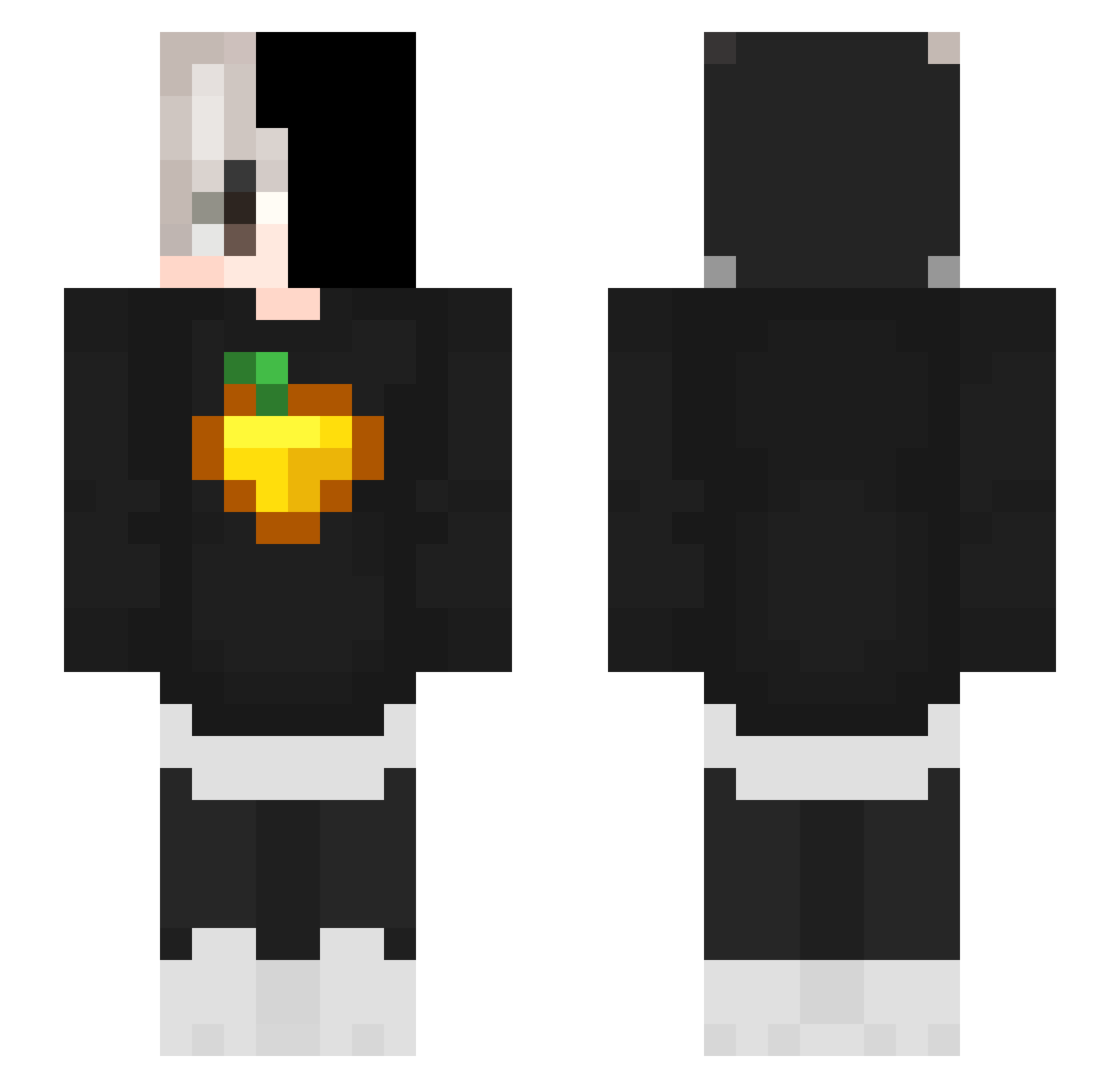 SpiderOmar45 Minecraft skin, front and back view