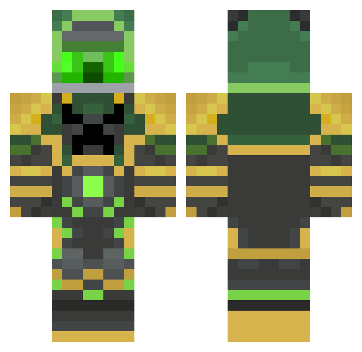 JoshMCJ Minecraft skin, front and back view