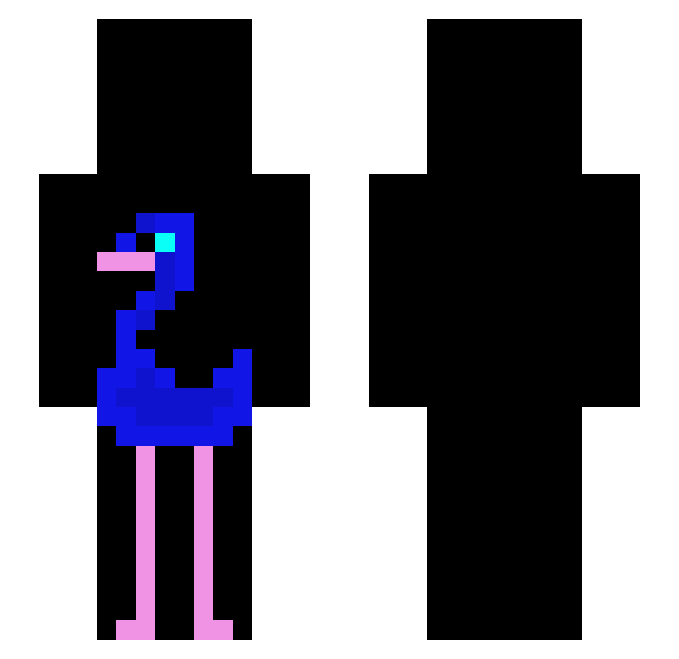 HoundNZttv Minecraft skin, front and back view