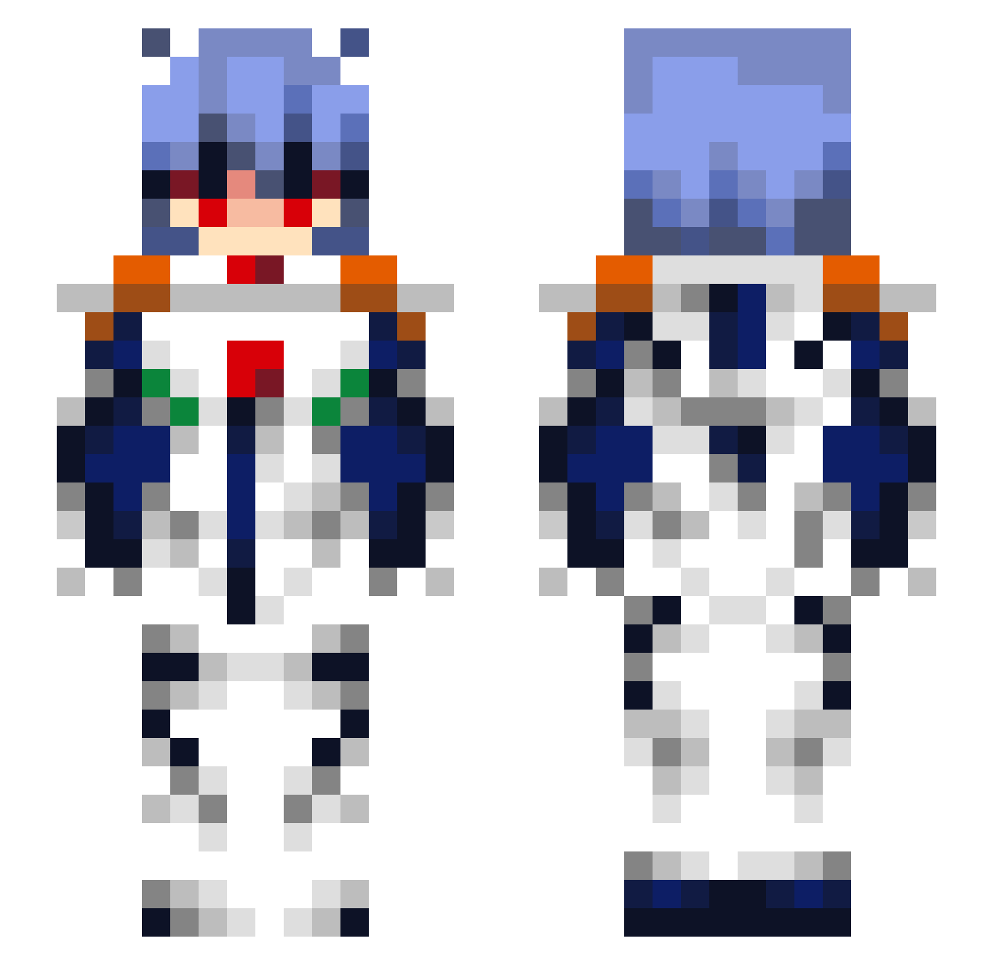 XX_Diego_xXX Minecraft skin, front and back view