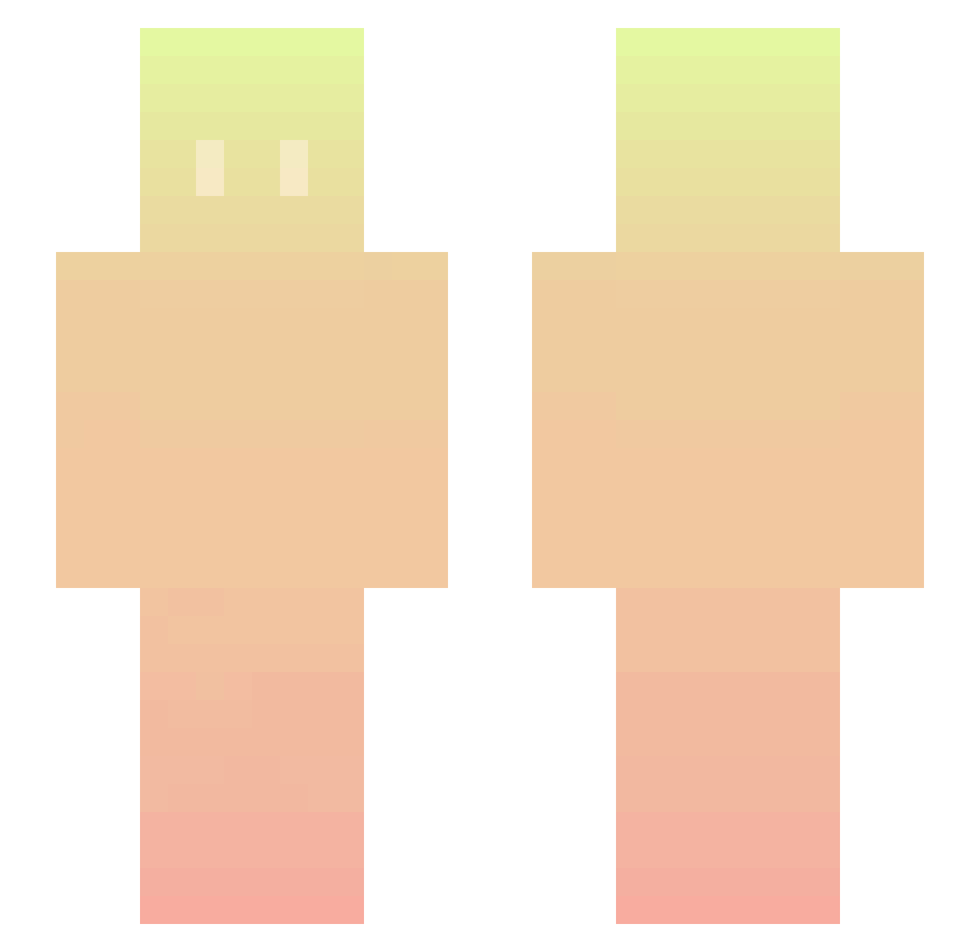zuwz Minecraft skin, front and back view