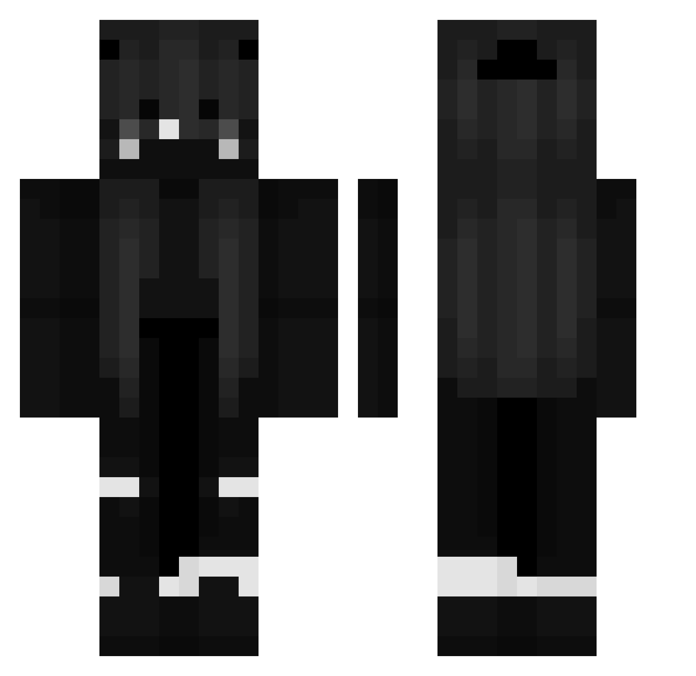 Wojtas_86 Minecraft skin, front and back view