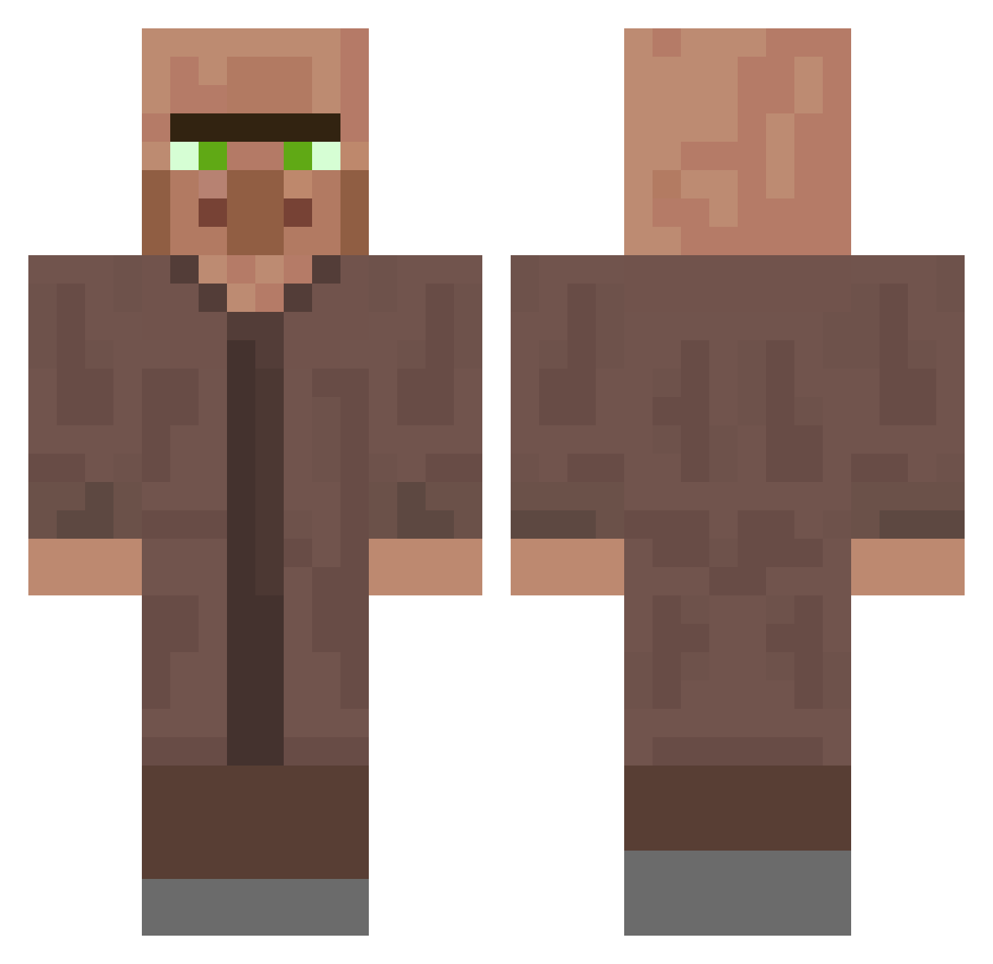 RC459 Minecraft skin, front and back view