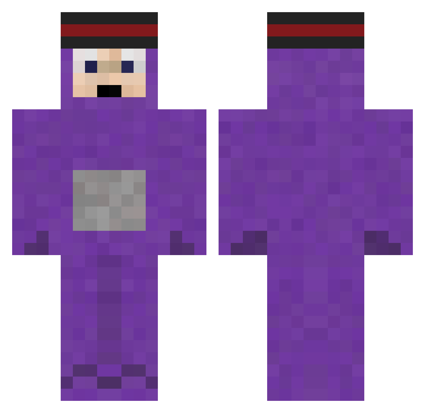 HamoodTheHabibi Minecraft skin, front and back view