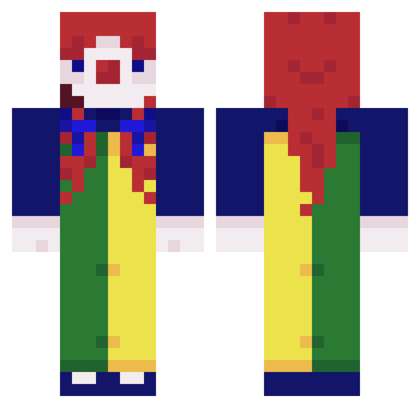 Peter_OG Minecraft skin, front and back view