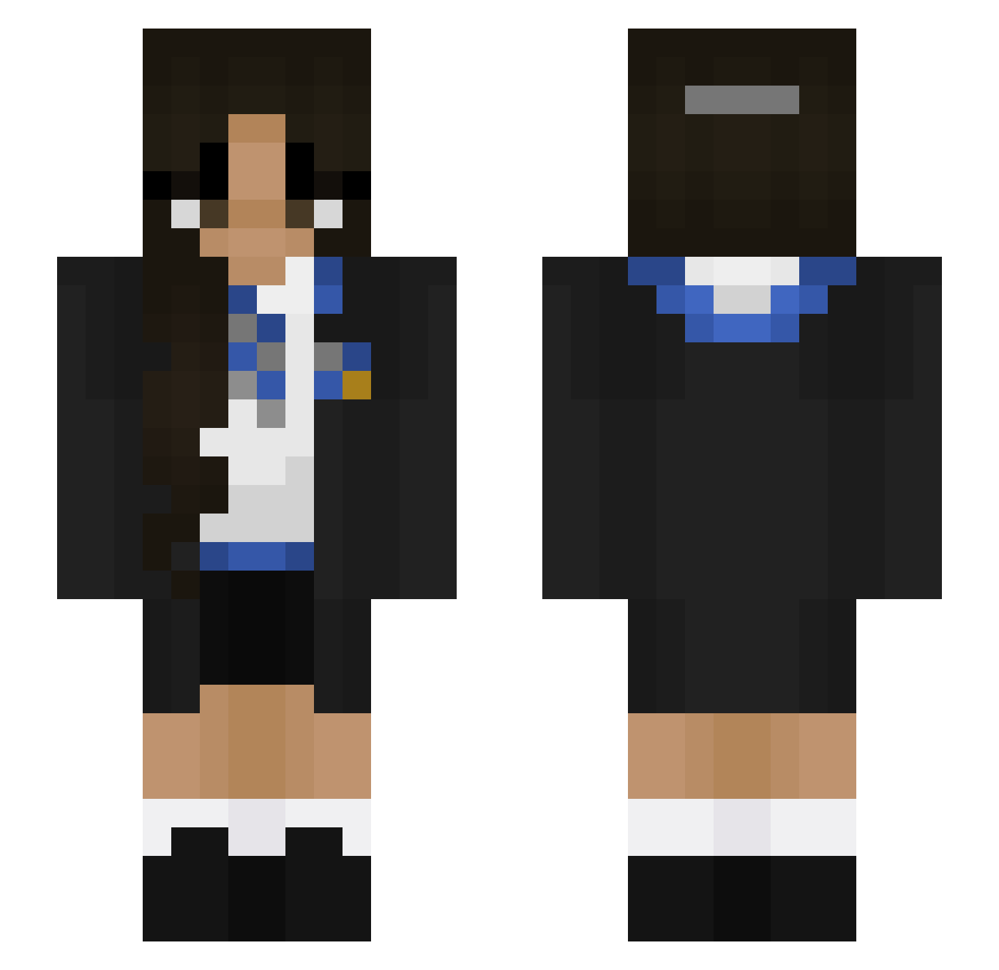 kkoxoii Minecraft skin, front and back view