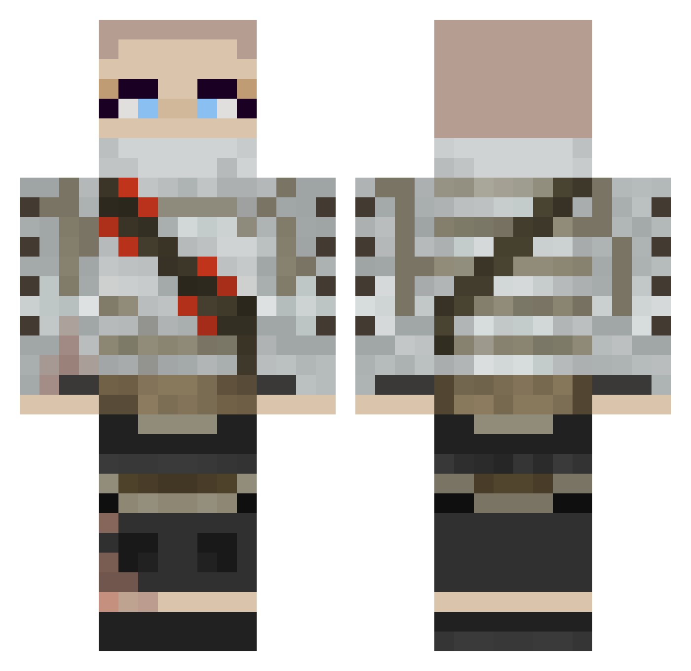 Aitorchito18 Minecraft skin, front and back view