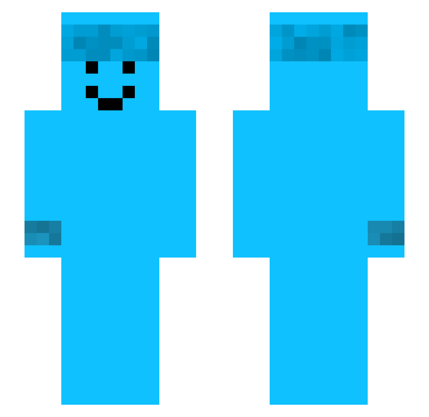 Rafa16A Minecraft skin, front and back view