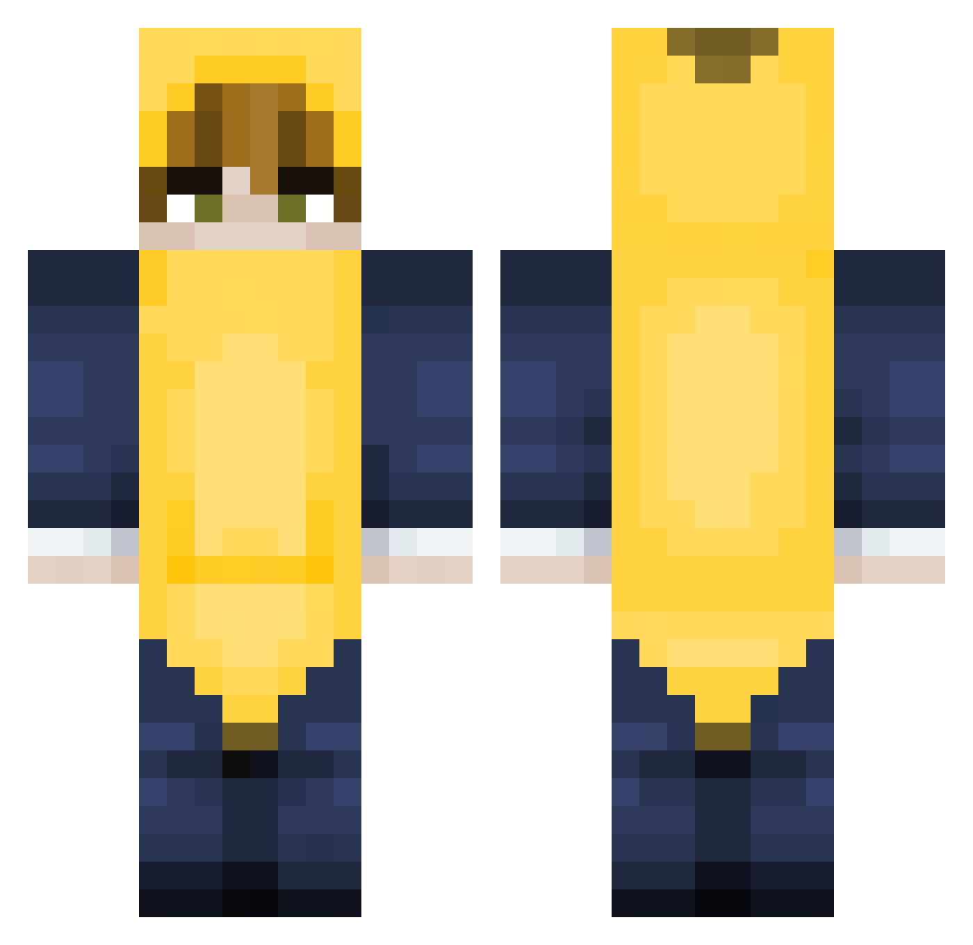 MaxPigman5 Minecraft skin, front and back view