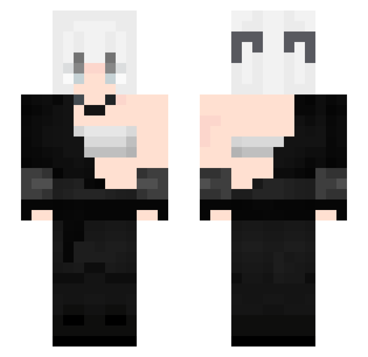hengyyq Minecraft skin, front and back view