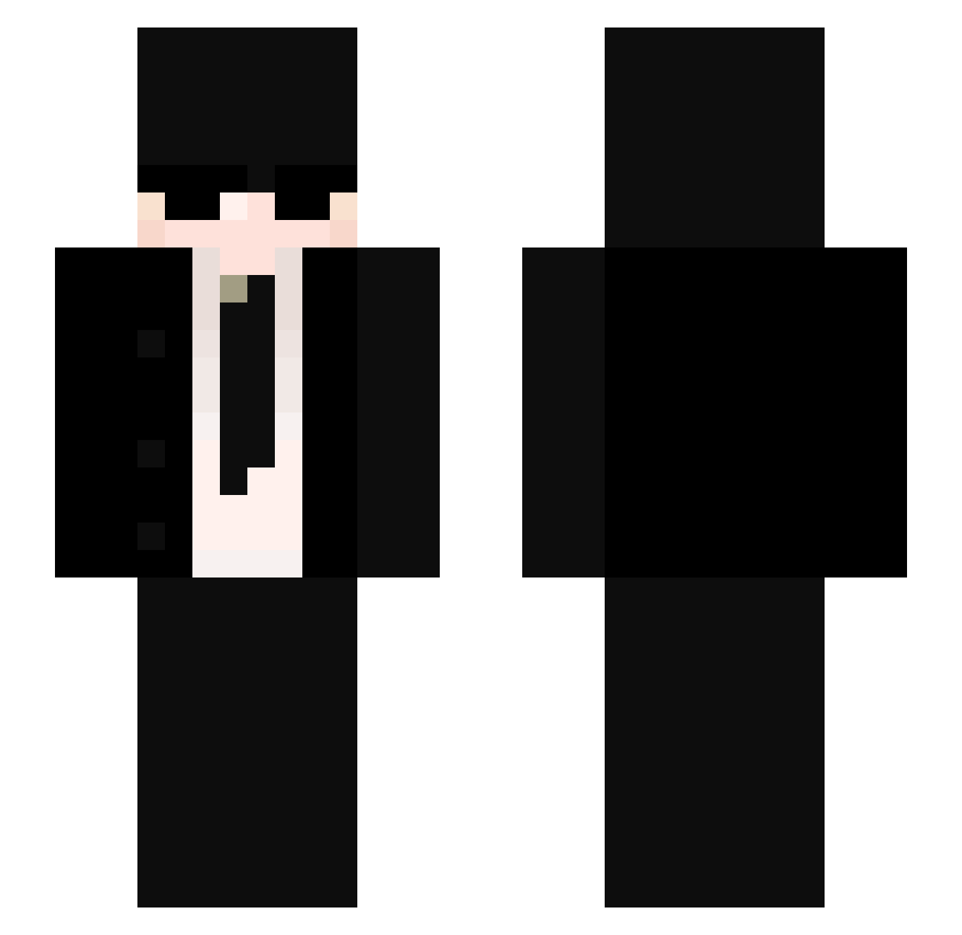 NewTiwns Minecraft skin, front and back view