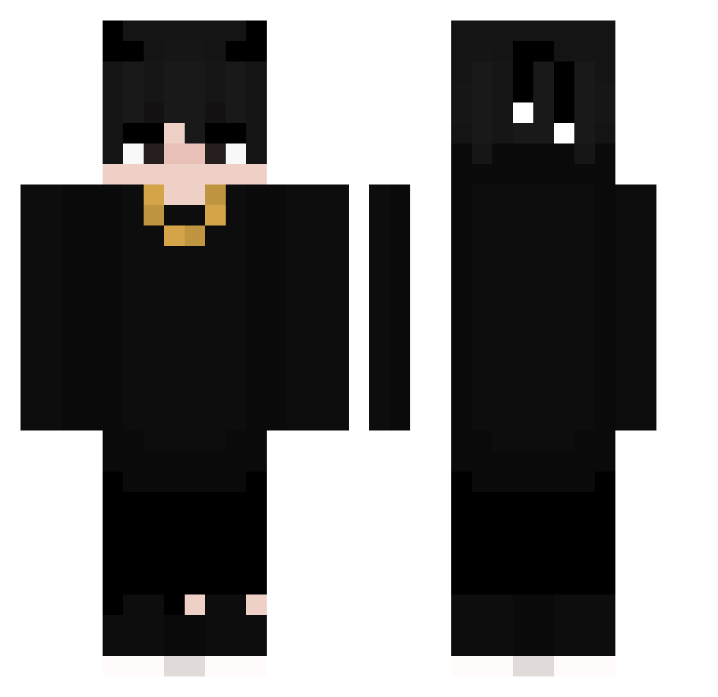 zCh1ll_ Minecraft skin, front and back view