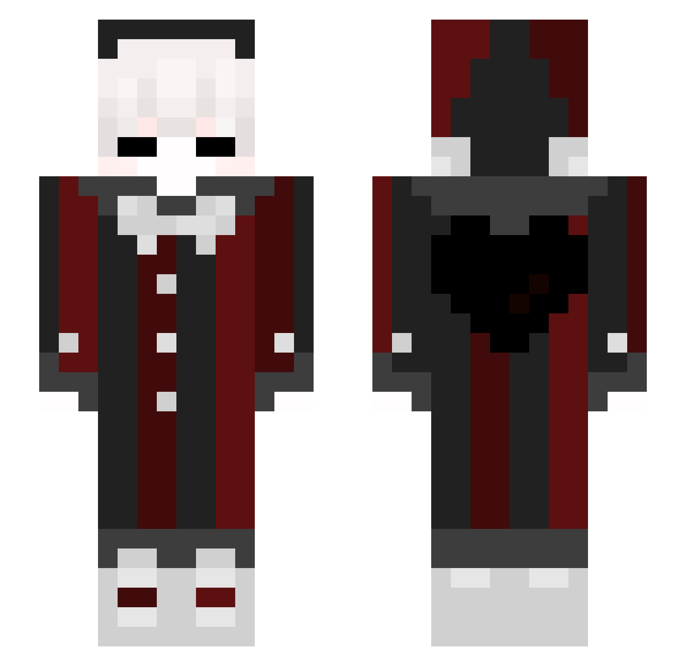 ankka_kuninkas13 Minecraft skin, front and back view