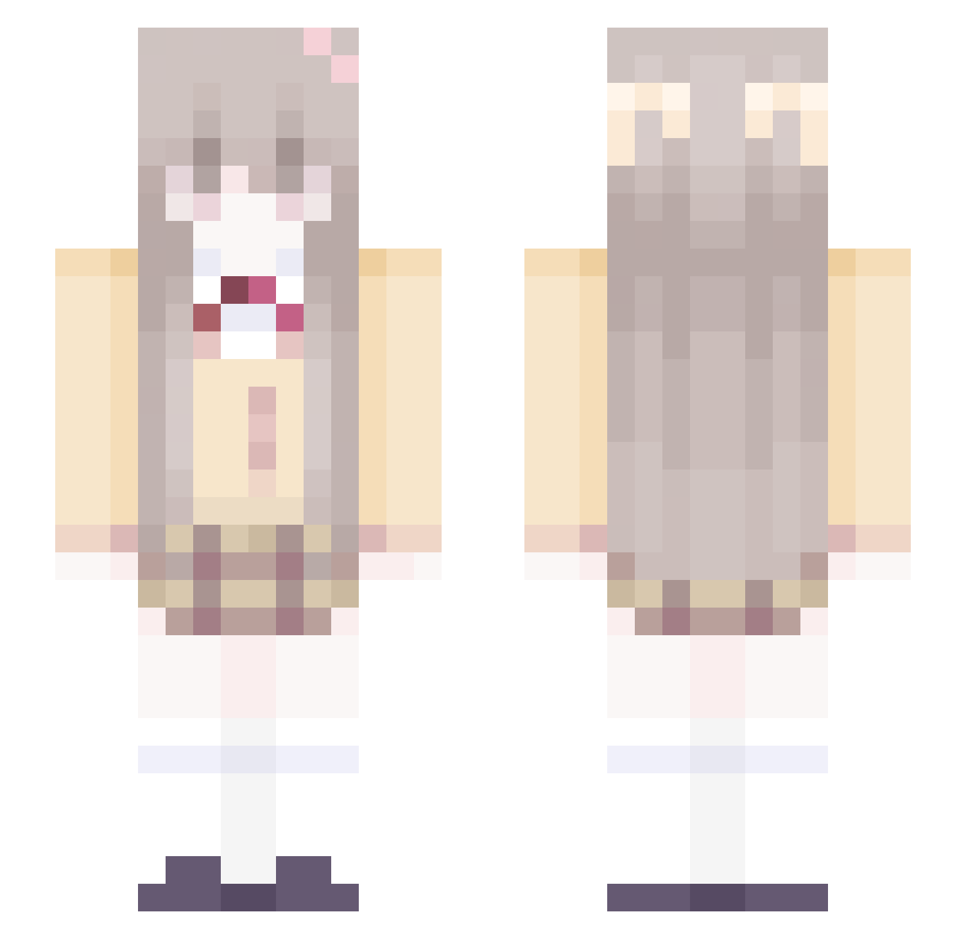 vaella_ Minecraft skin, front and back view