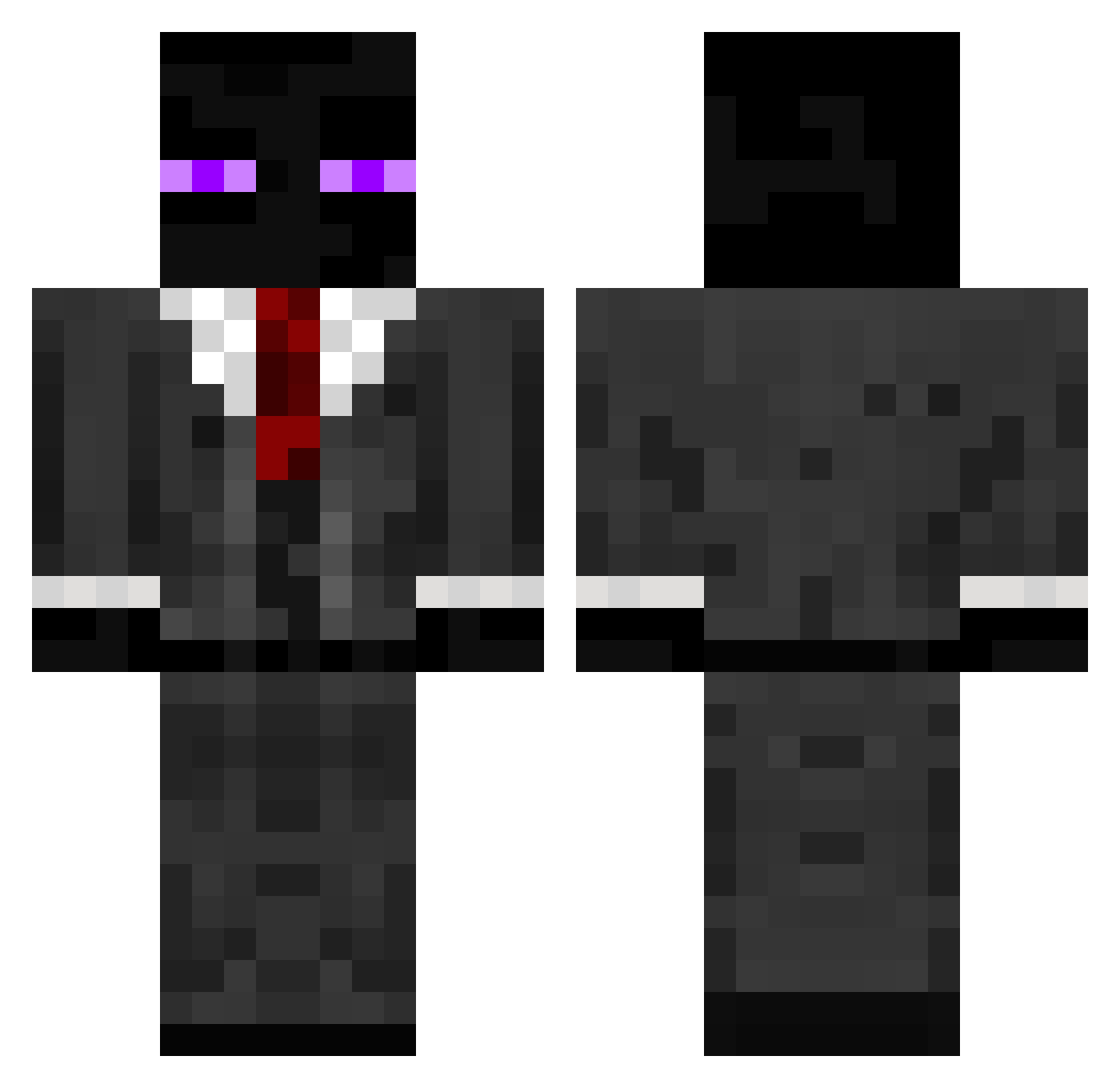 ProRonaldo Minecraft skin, front and back view