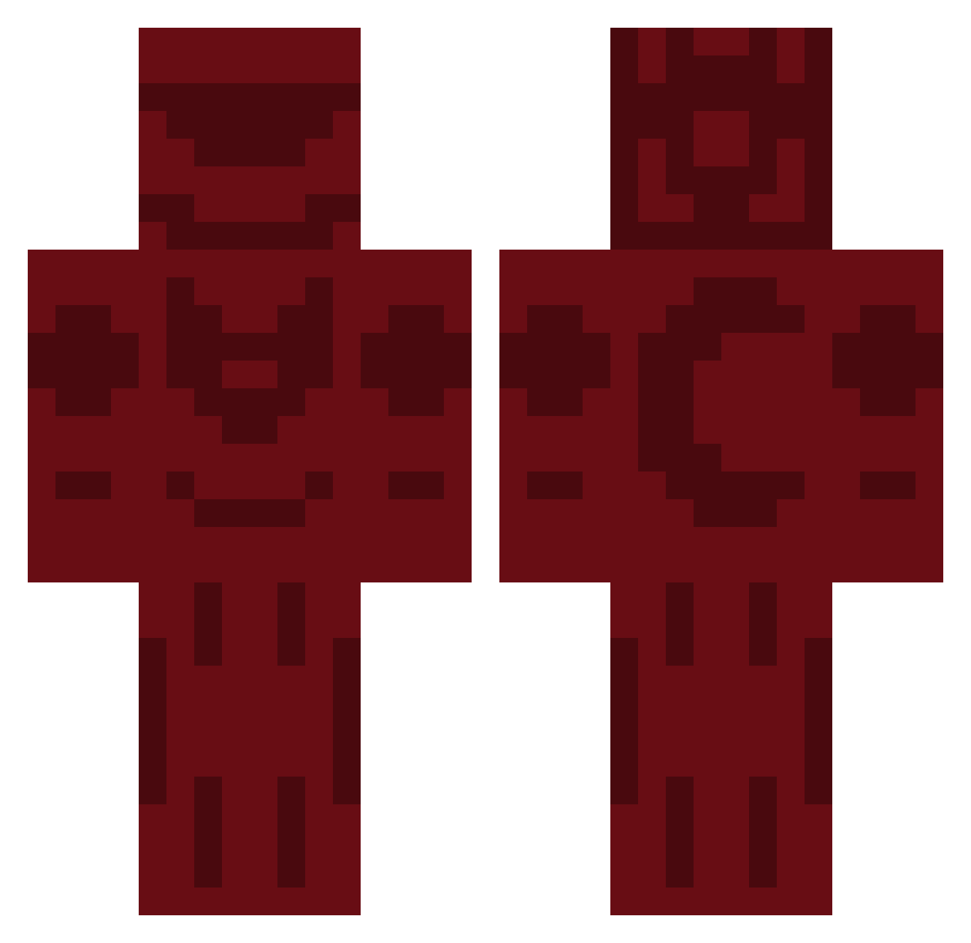 Jakubeqqq Minecraft skin, front and back view