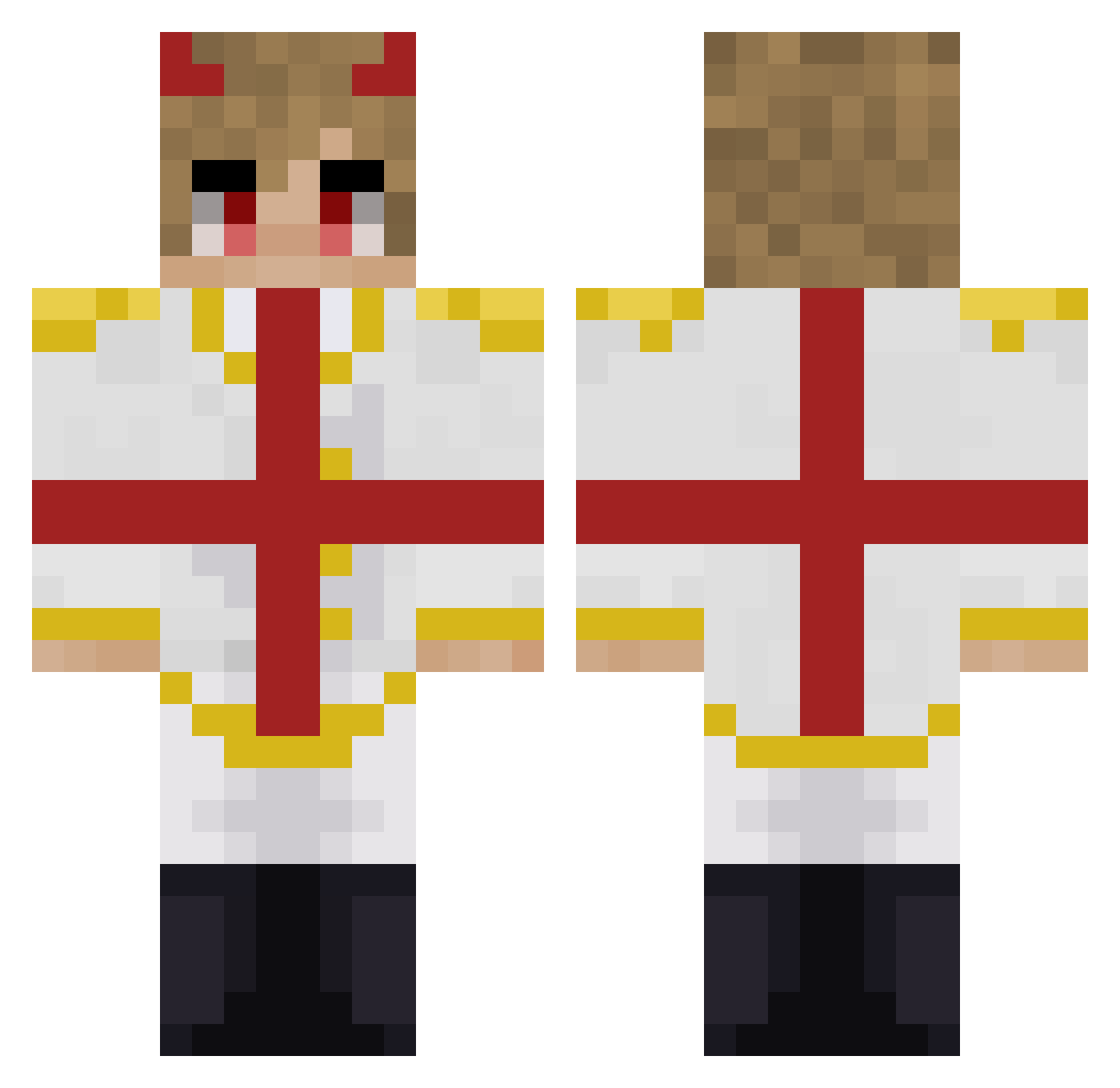 PulkownikIgor Minecraft skin, front and back view
