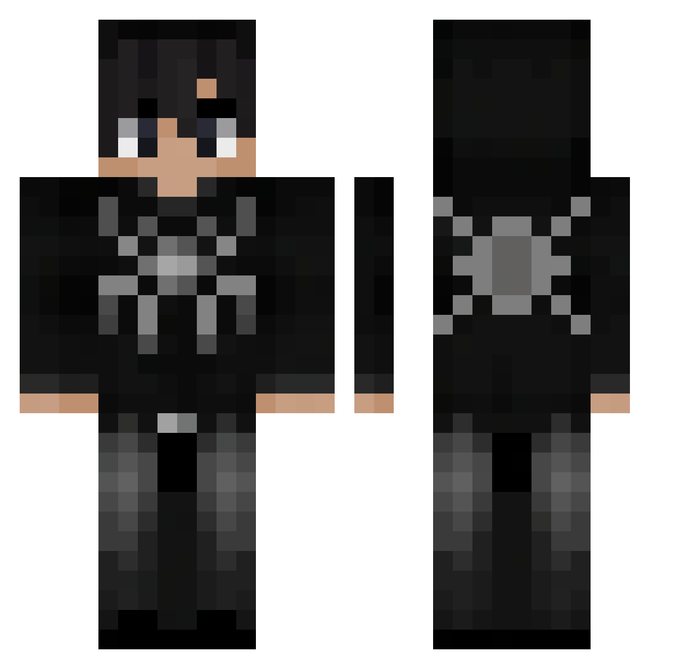 rodrysalsa Minecraft skin, front and back view