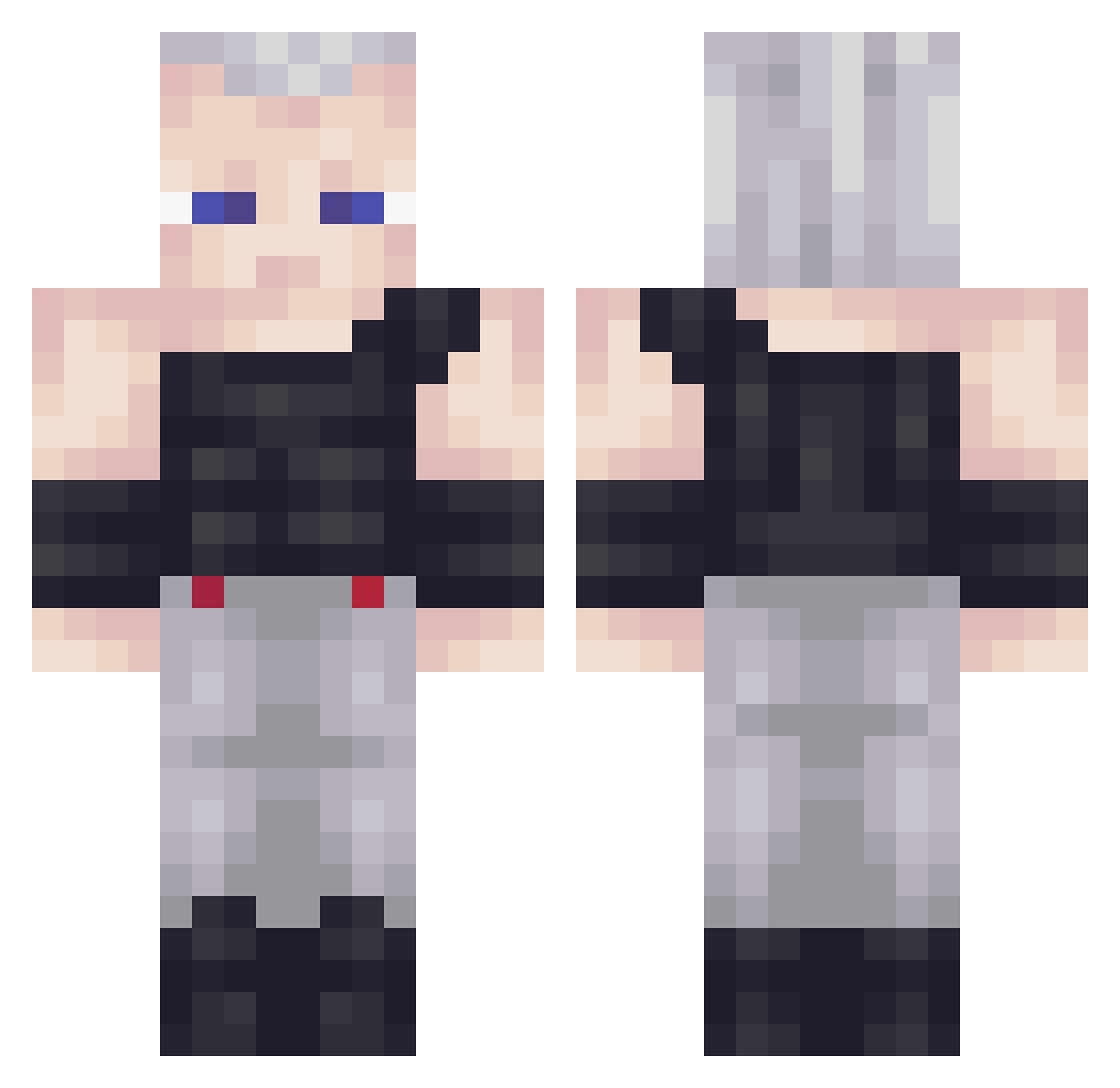 Sangyoon0721 Minecraft skin, front and back view