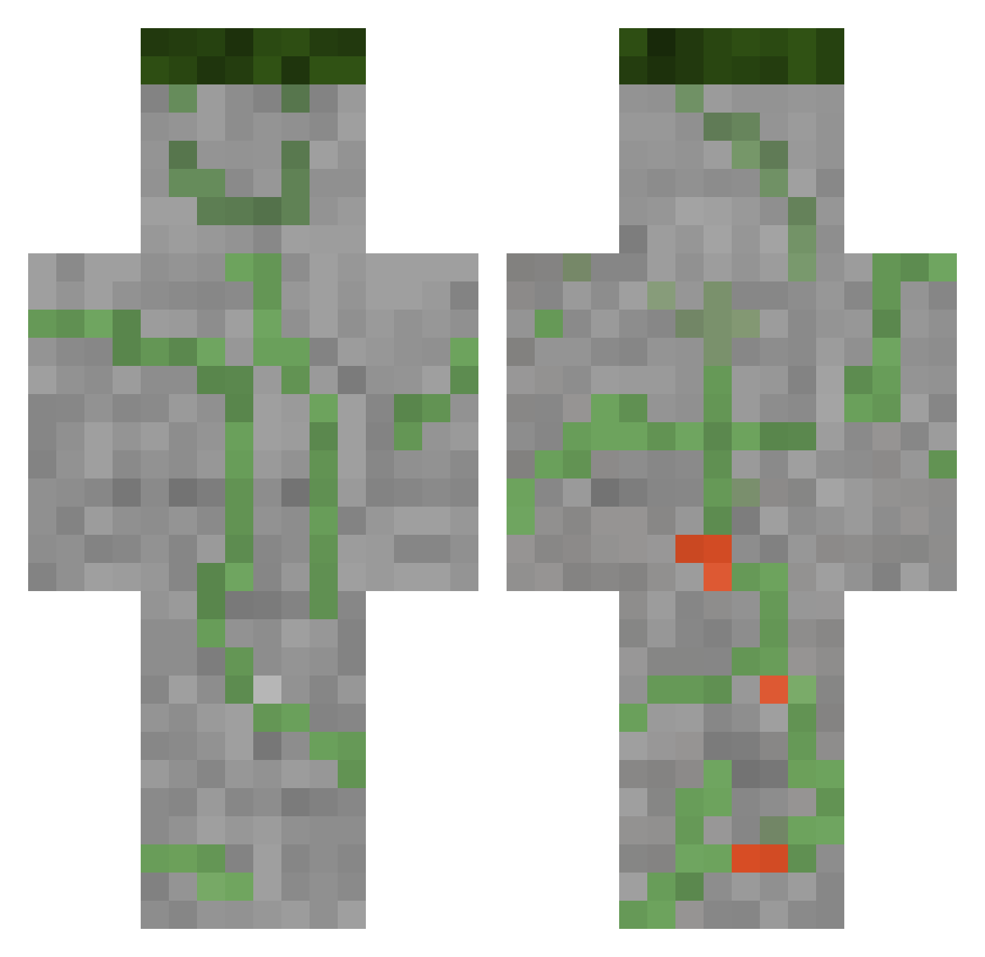 EnderCharlie20 Minecraft skin, front and back view