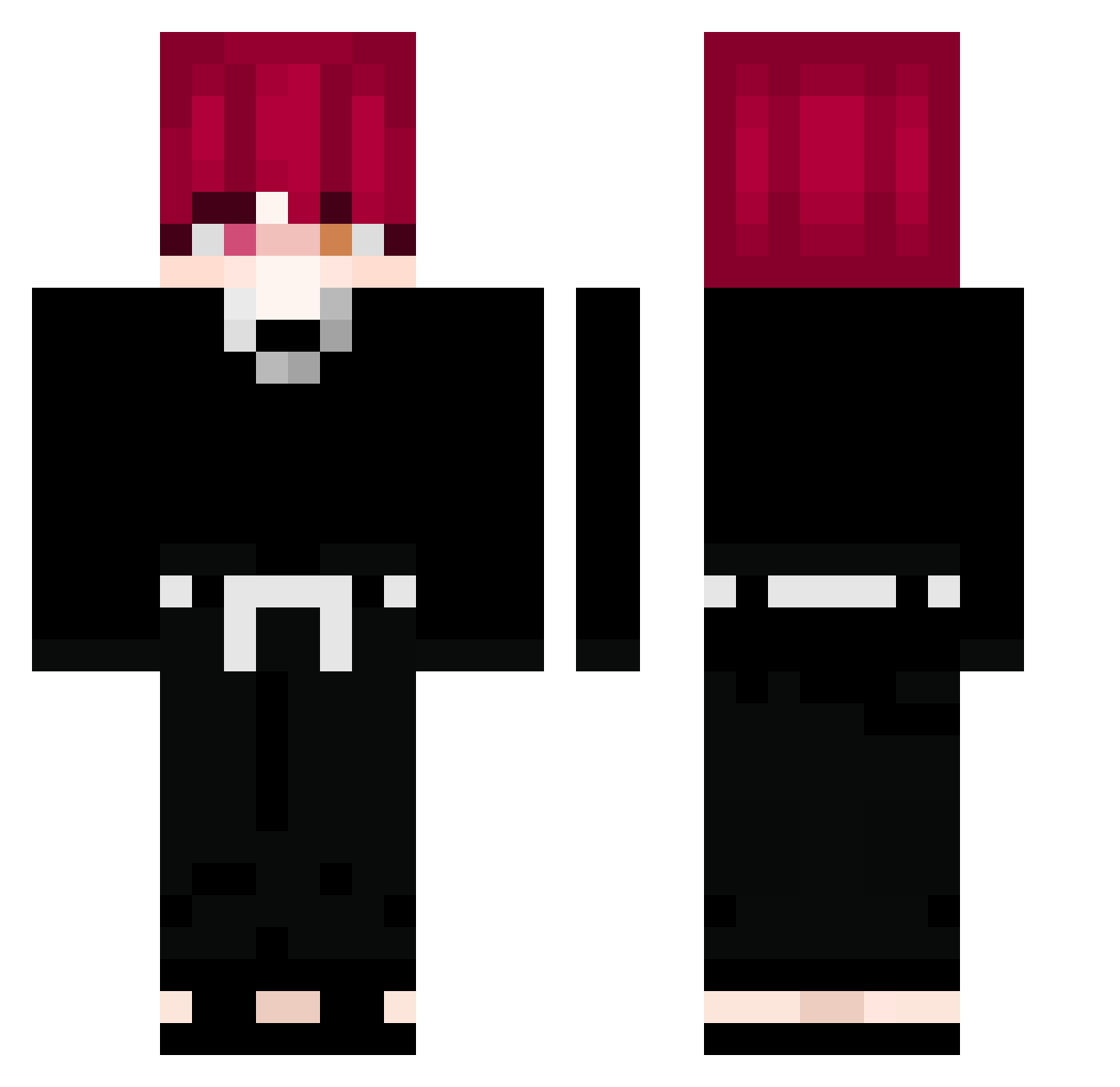 SINGHANUGGET Minecraft skin, front and back view