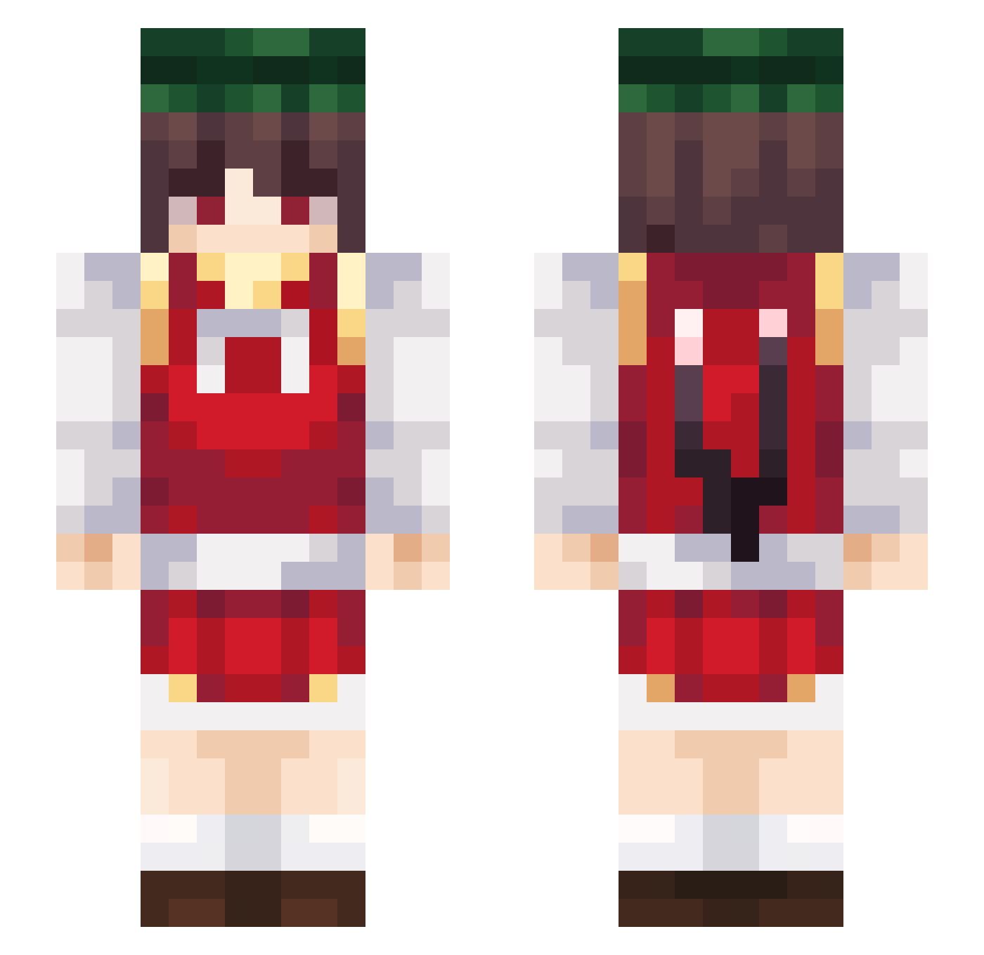 mkay_1 Minecraft skin, front and back view