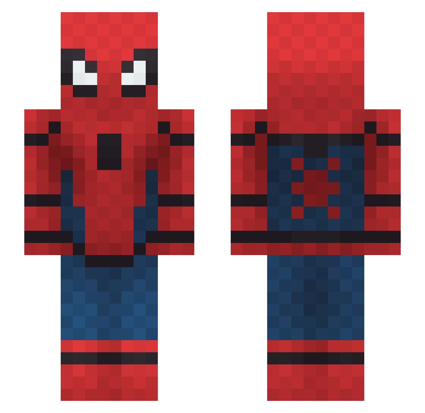 yukibi_ Minecraft skin, front and back view