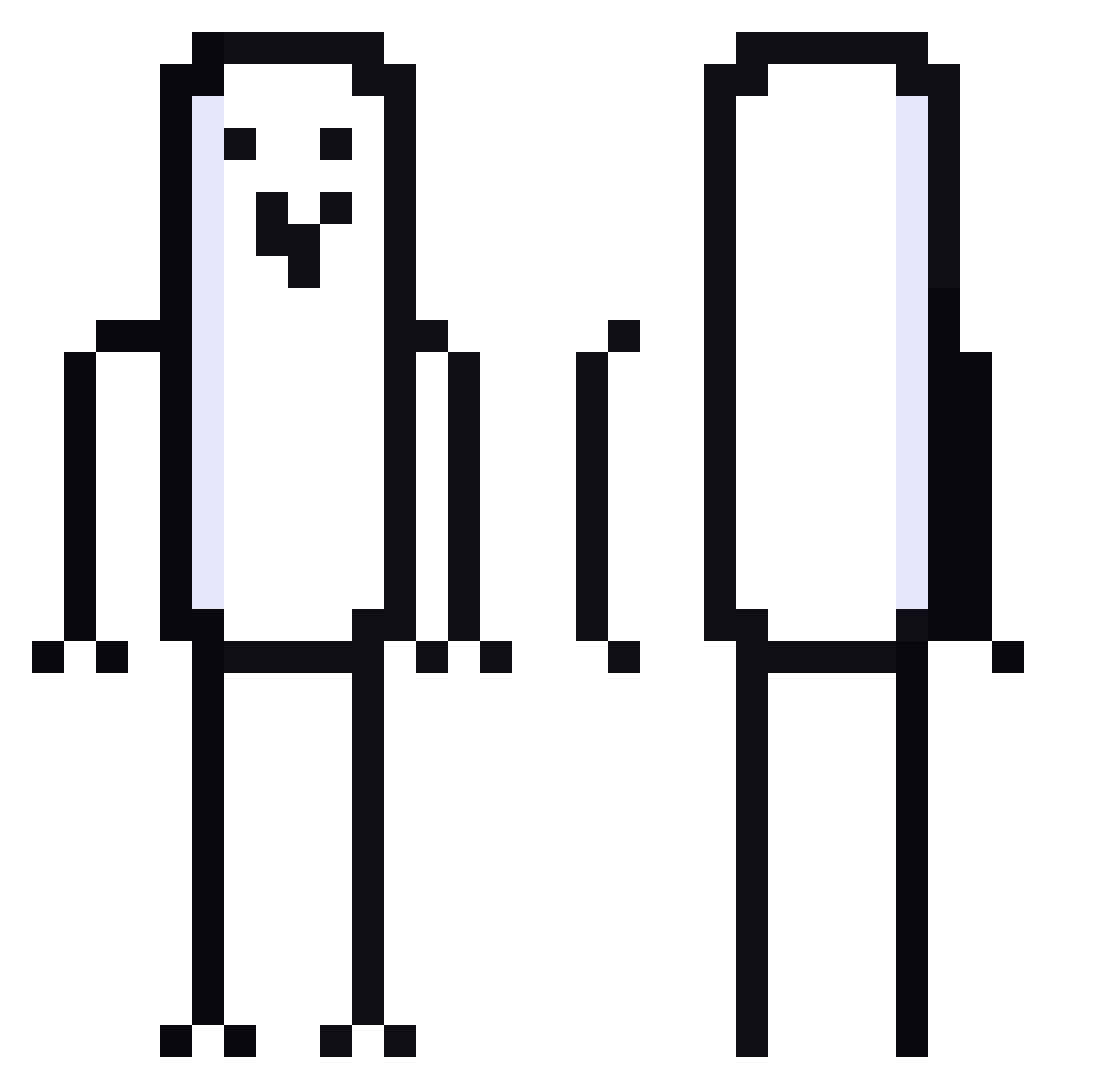 SweatingPlayer Minecraft skin, front and back view