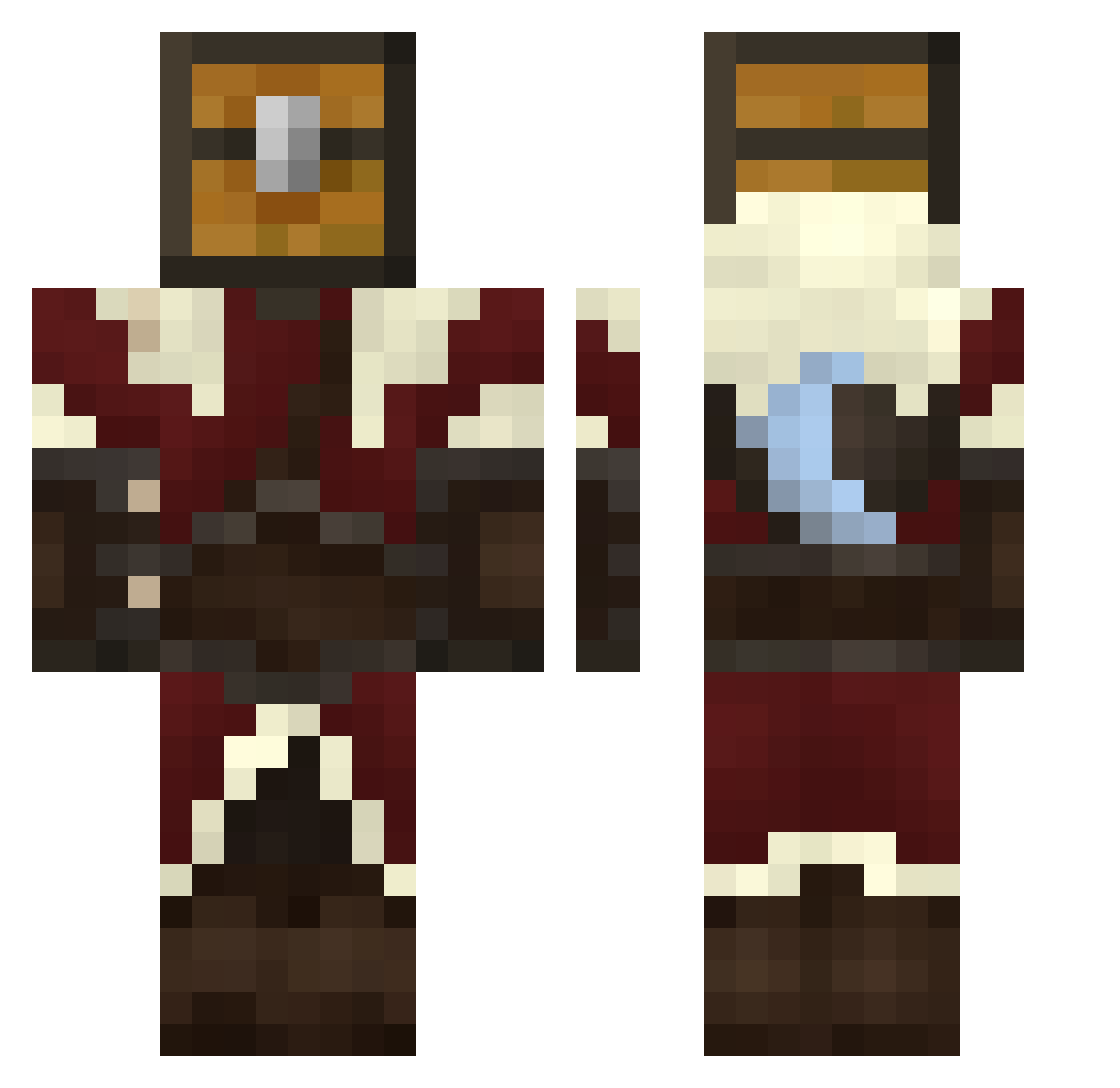 tnals3731 Minecraft skin, front and back view