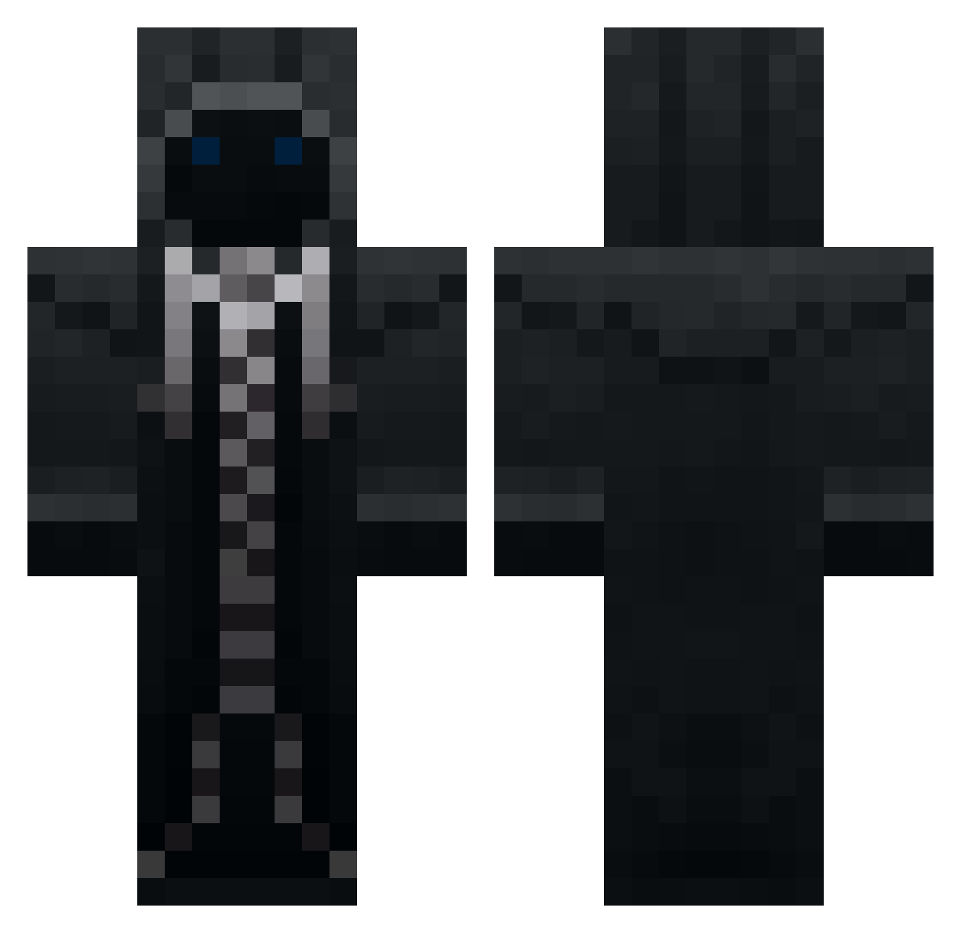 Tetranax Minecraft skin, front and back view