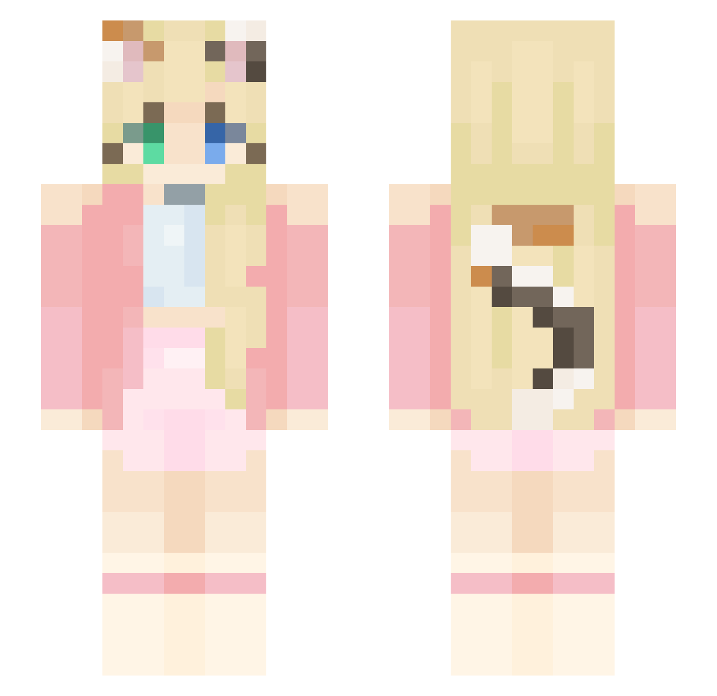 Thunder_Alt2 Minecraft skin, front and back view