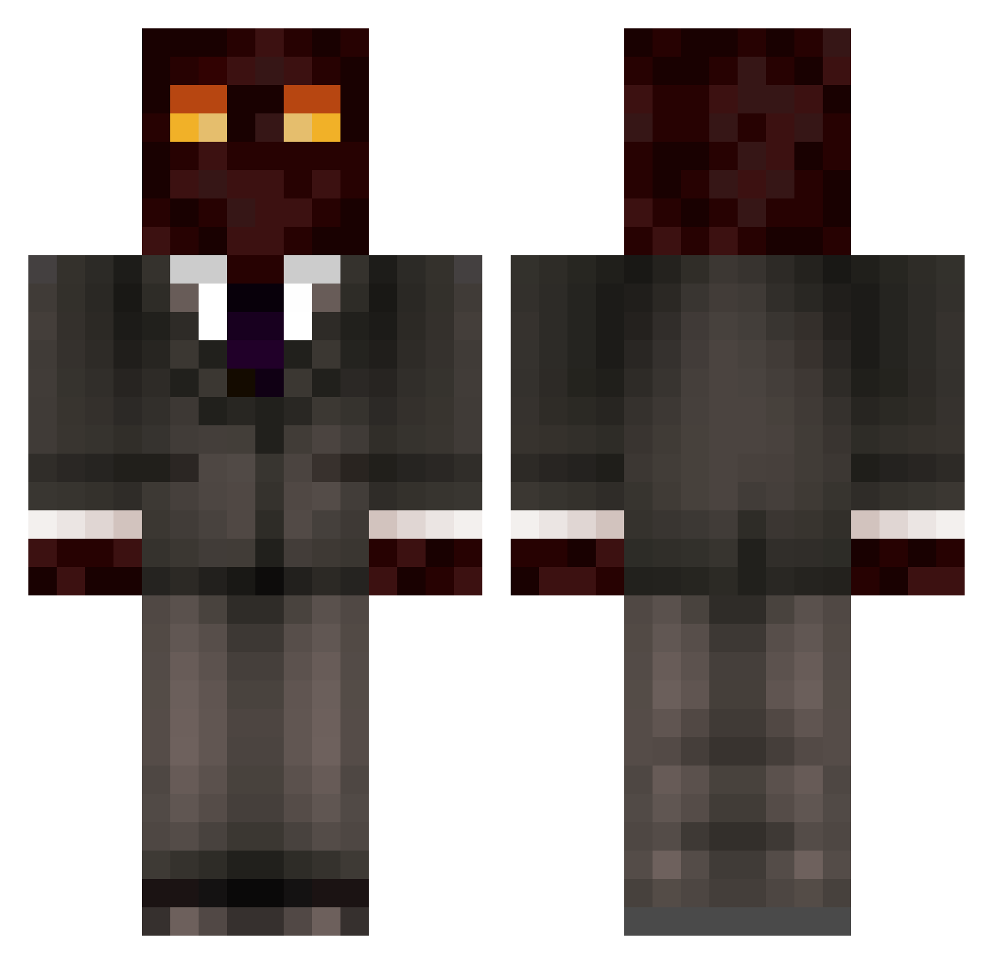 Duckizinho123 Minecraft skin, front and back view