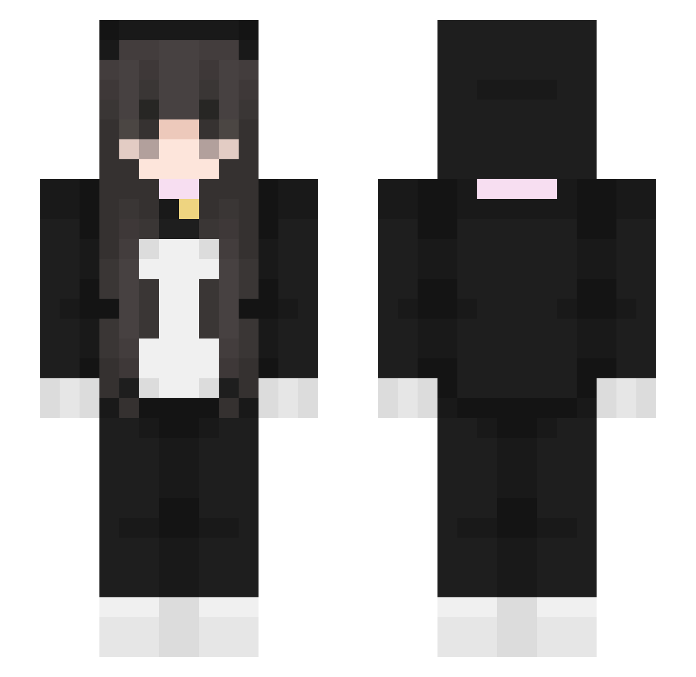 winkobi Minecraft skin, front and back view
