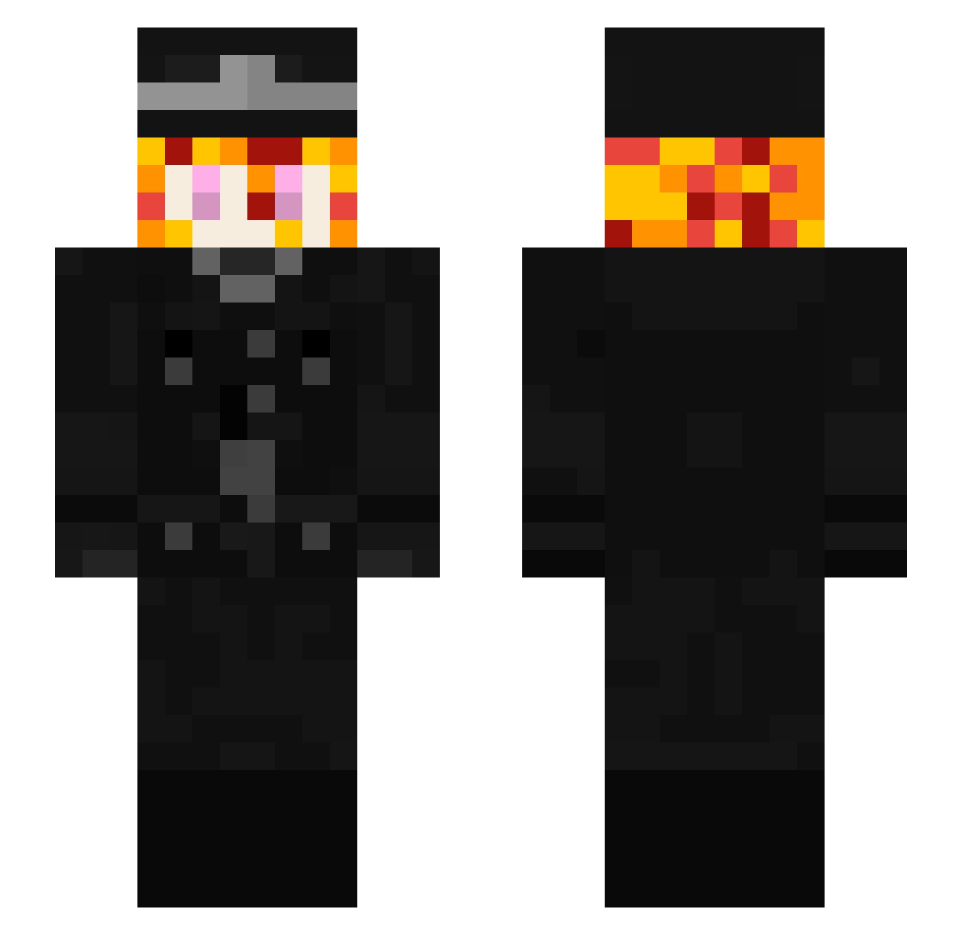 RenchantToy Minecraft skin, front and back view