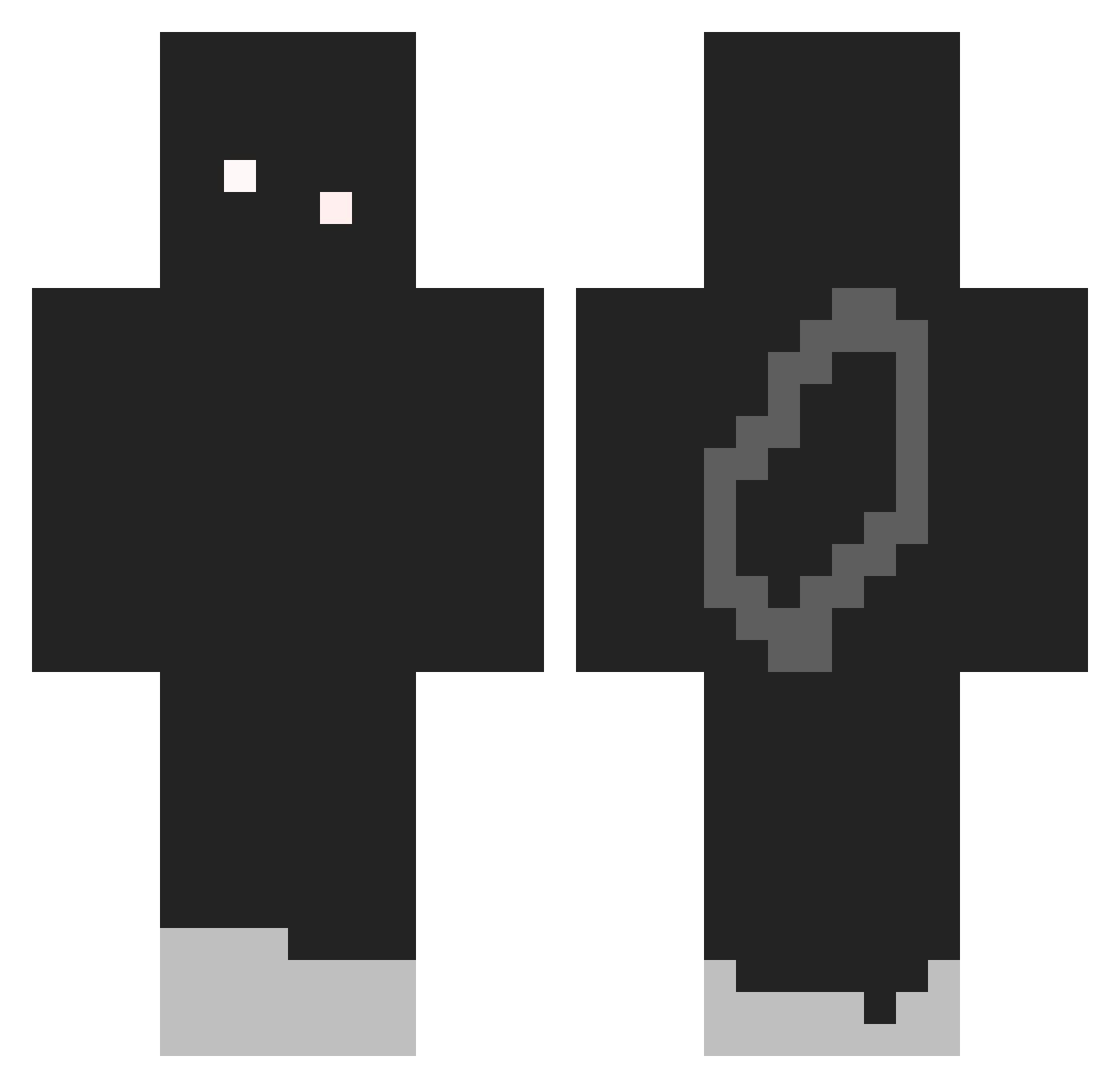 Juol2002 Minecraft skin, front and back view