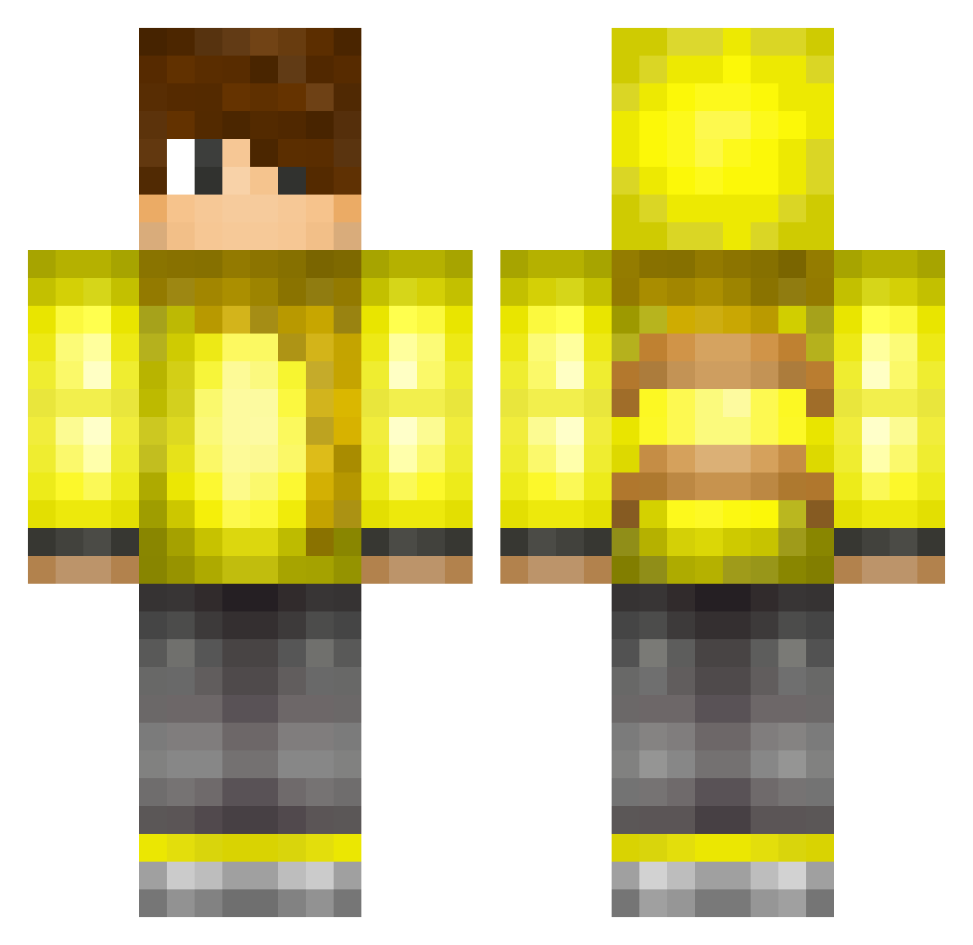 WifiForDays Minecraft skin, front and back view