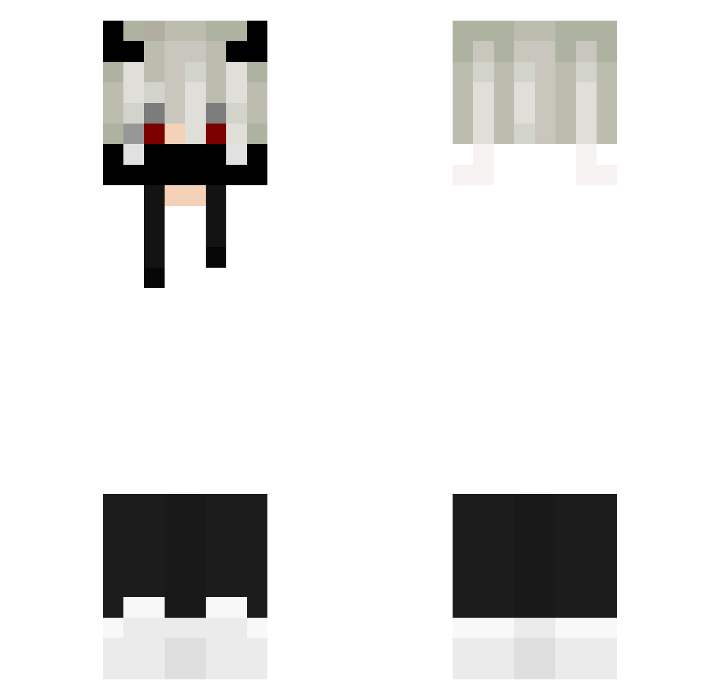 xGokmenAkgn Minecraft skin, front and back view