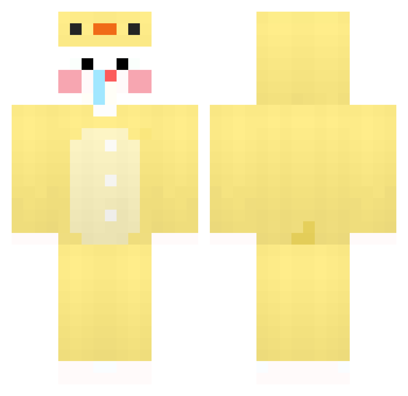 Qinwu75 Minecraft skin, front and back view
