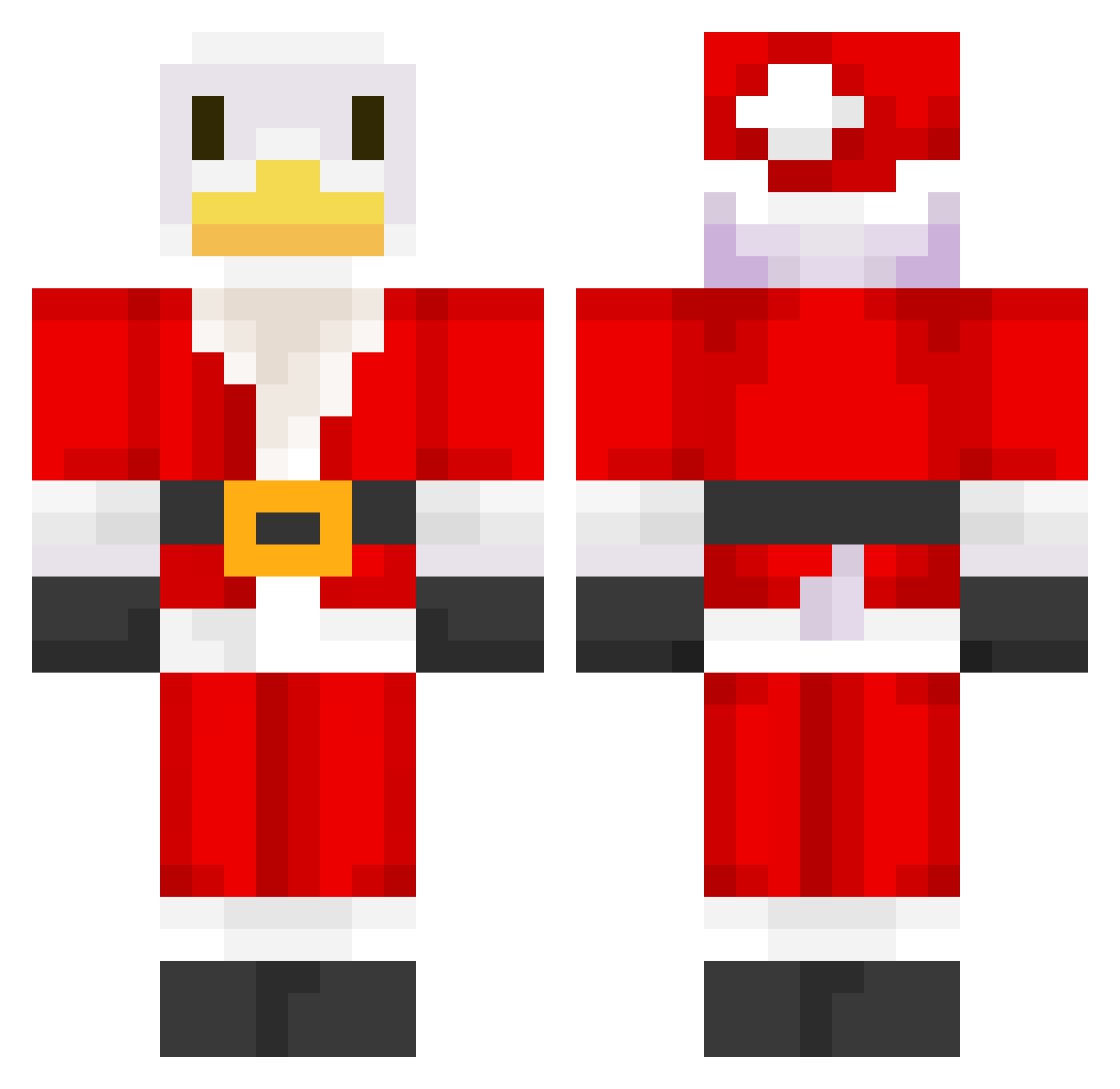 miiiiiiilan Minecraft skin, front and back view
