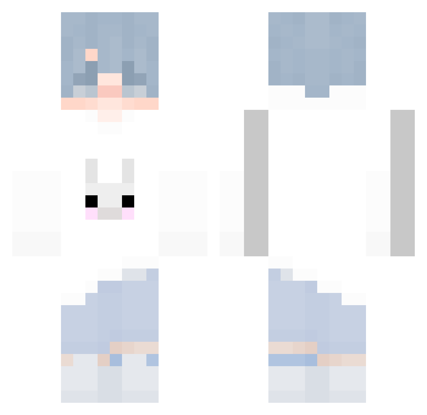 Seht2003 Minecraft skin, front and back view