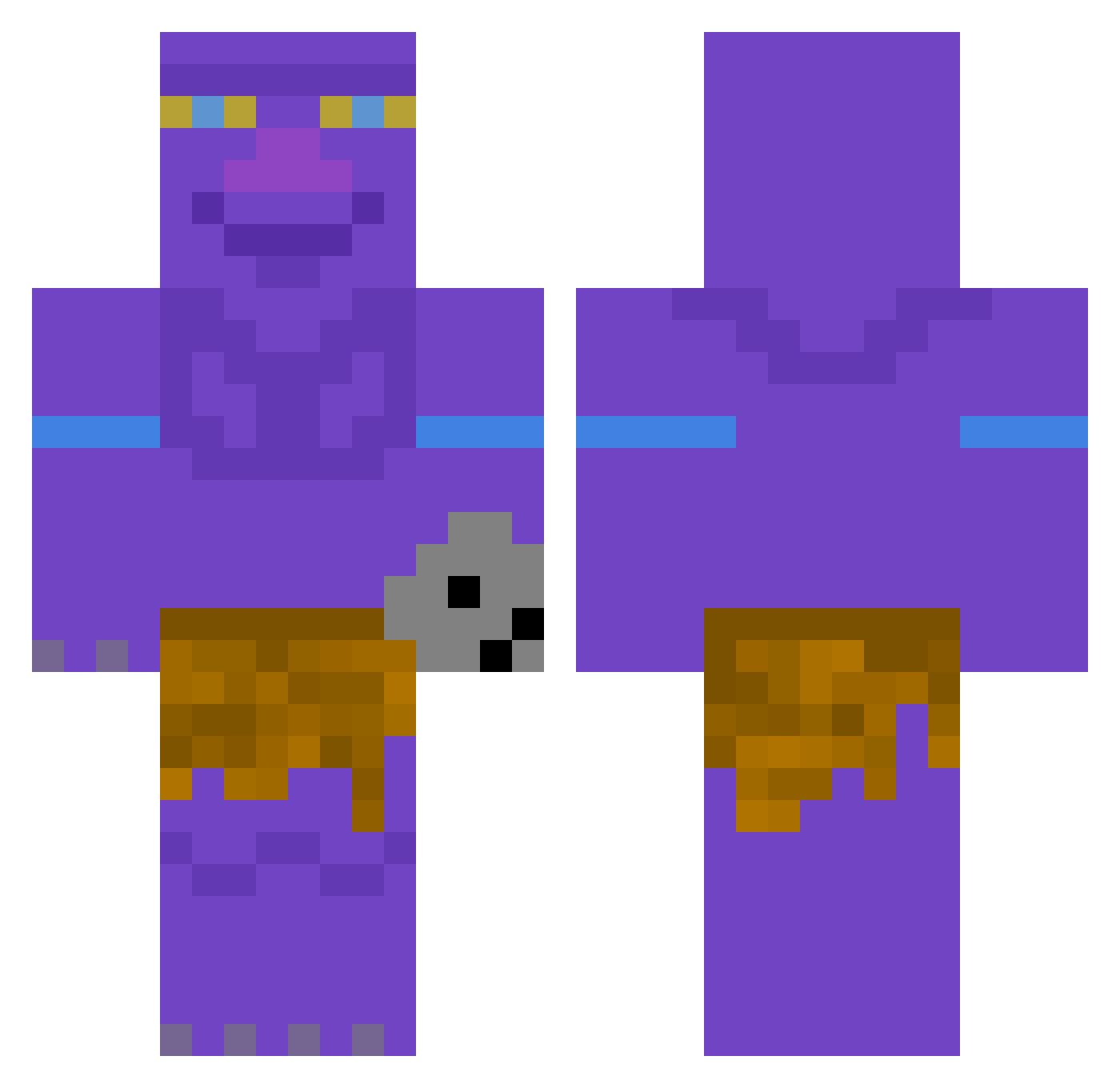 TinderenMetTim Minecraft skin, front and back view