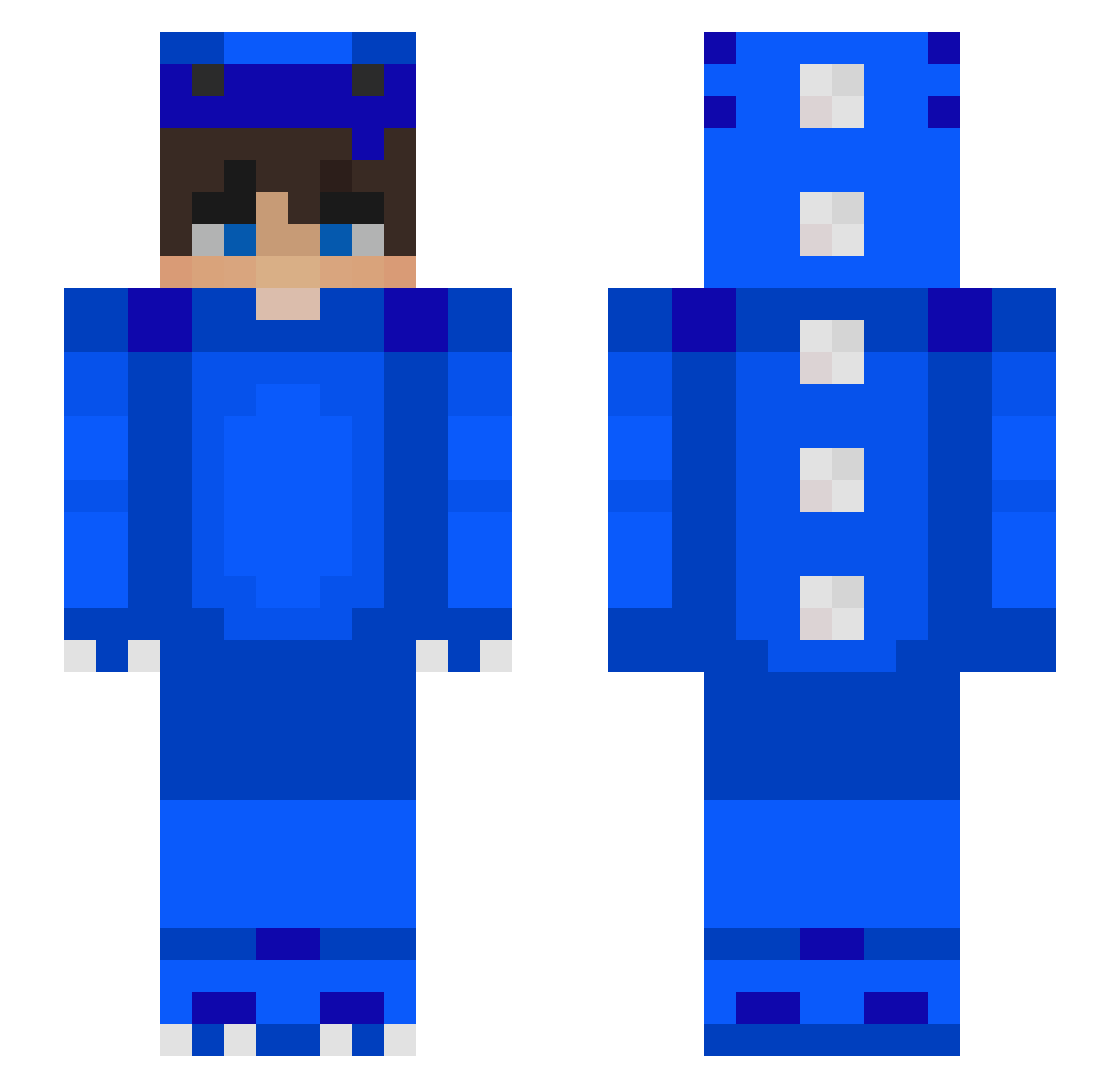TITILUS_ Minecraft skin, front and back view