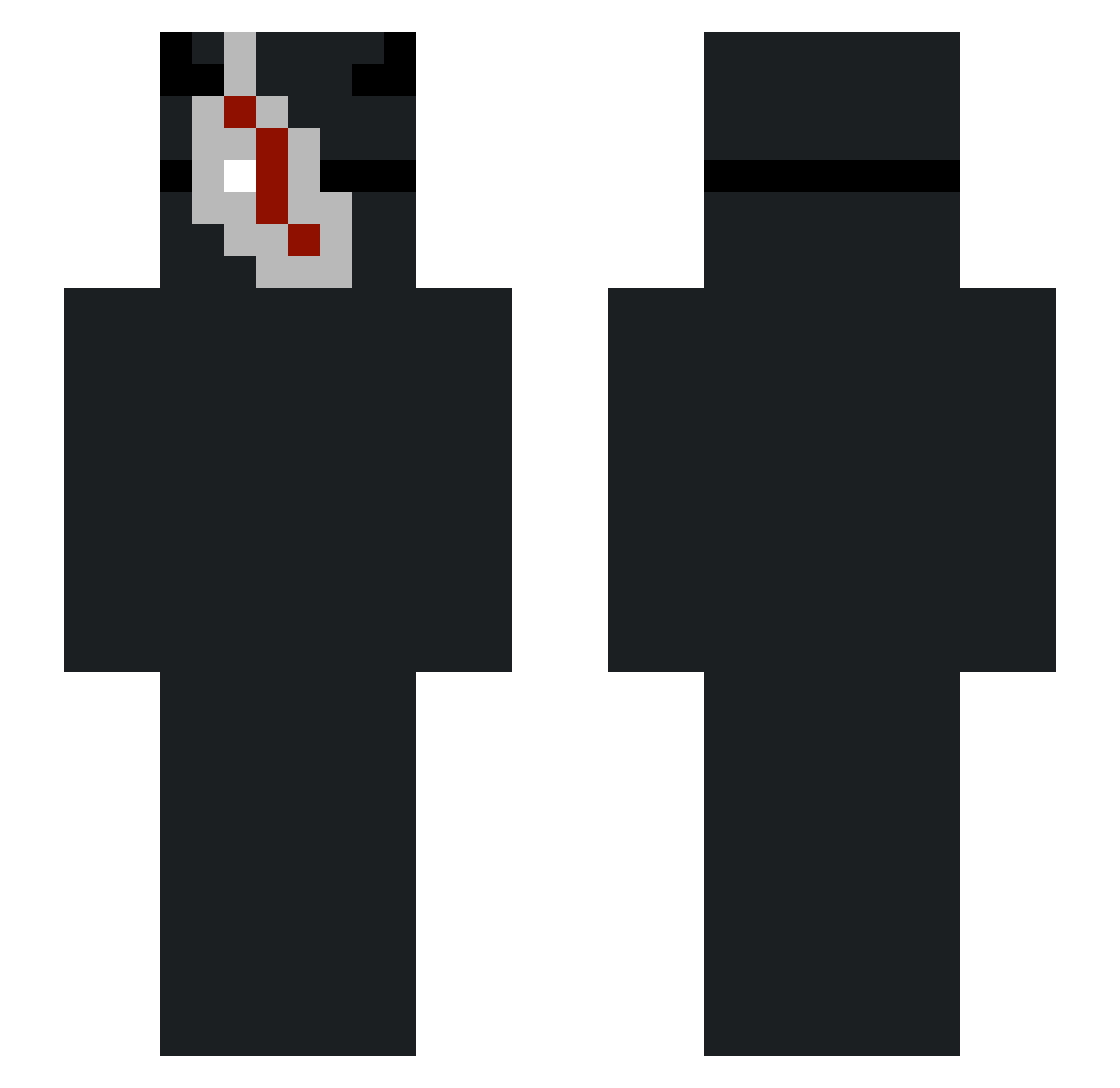 Raahil Minecraft skin, front and back view