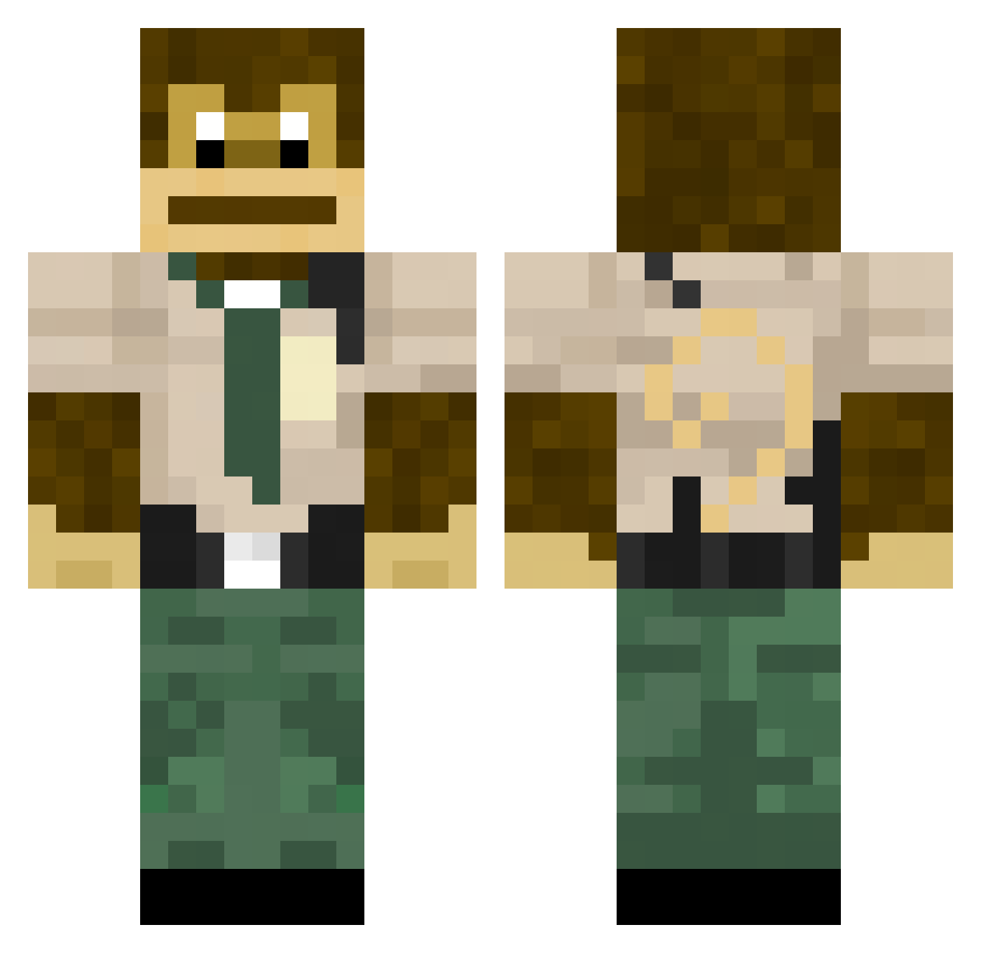 totally_normall Minecraft skin, front and back view