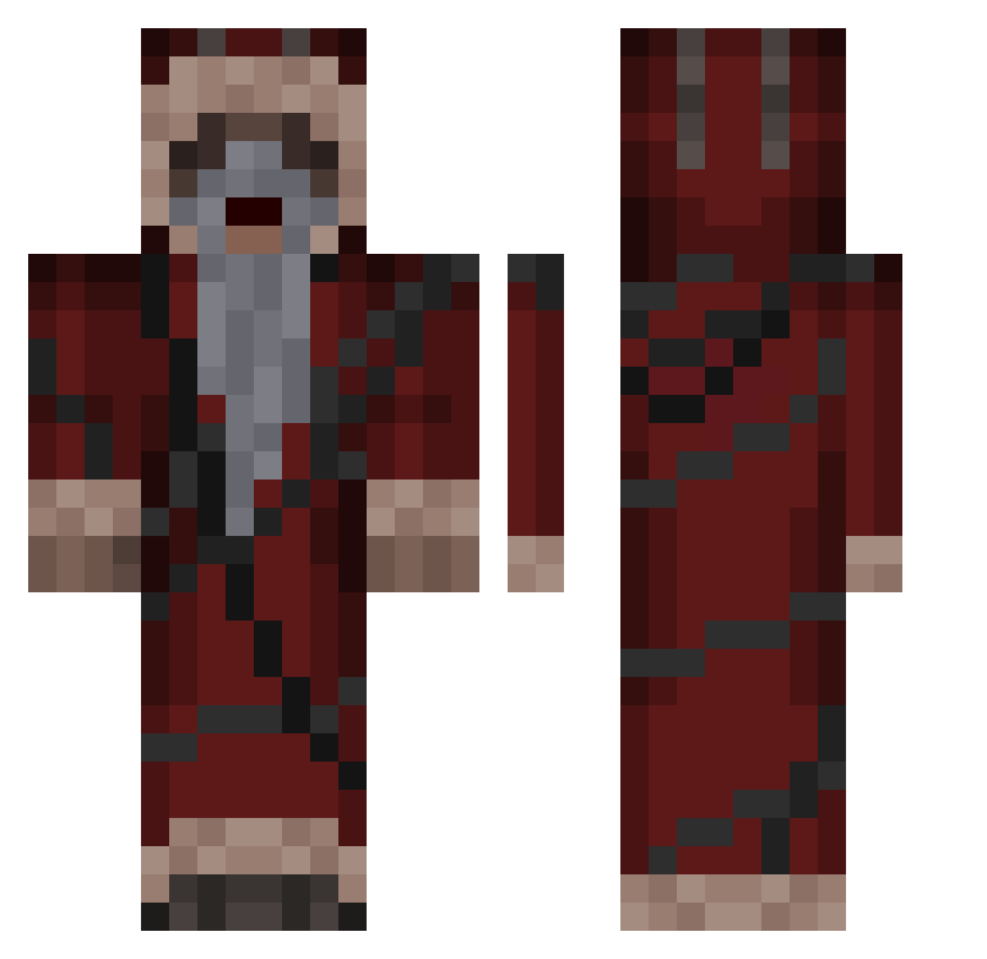 tomasitas Minecraft skin, front and back view