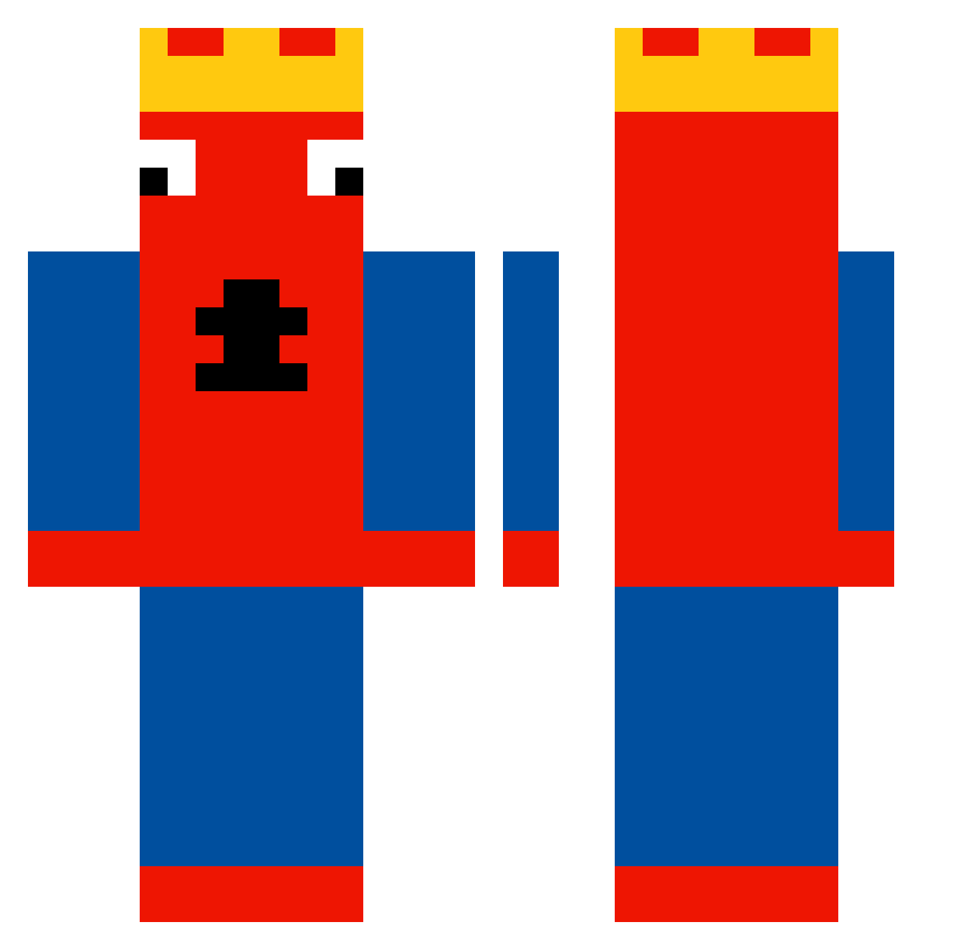 yayaschihuahuas Minecraft skin, front and back view