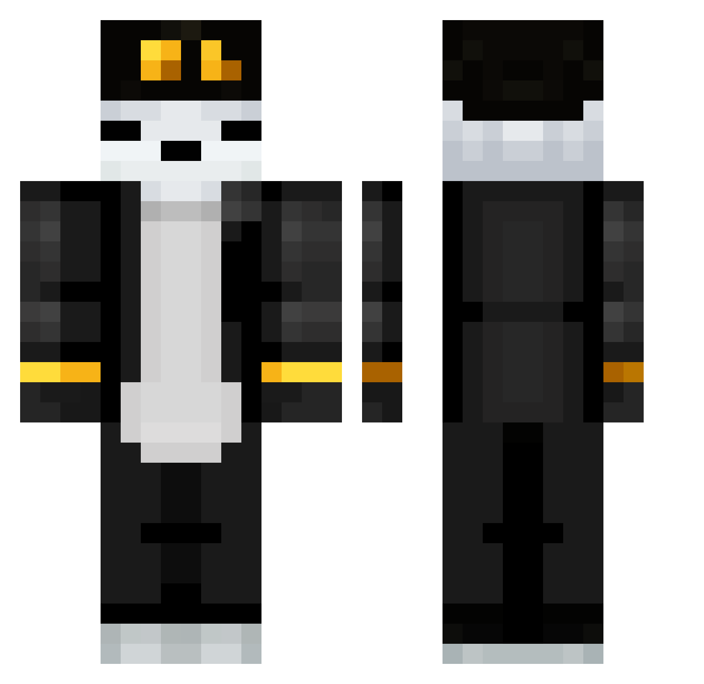 jovokmegyek Minecraft skin, front and back view