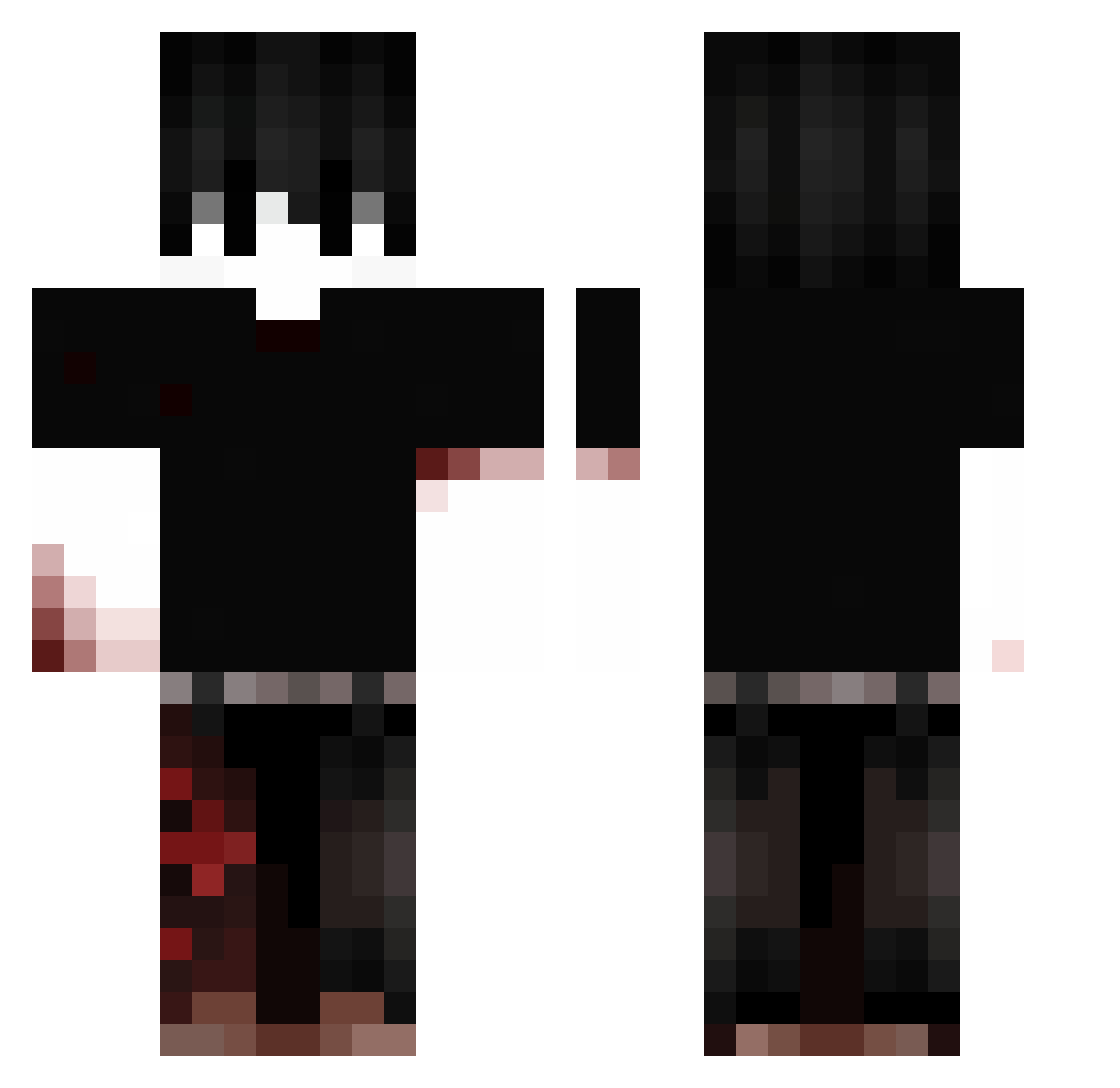 Only_Memory Minecraft skin, front and back view