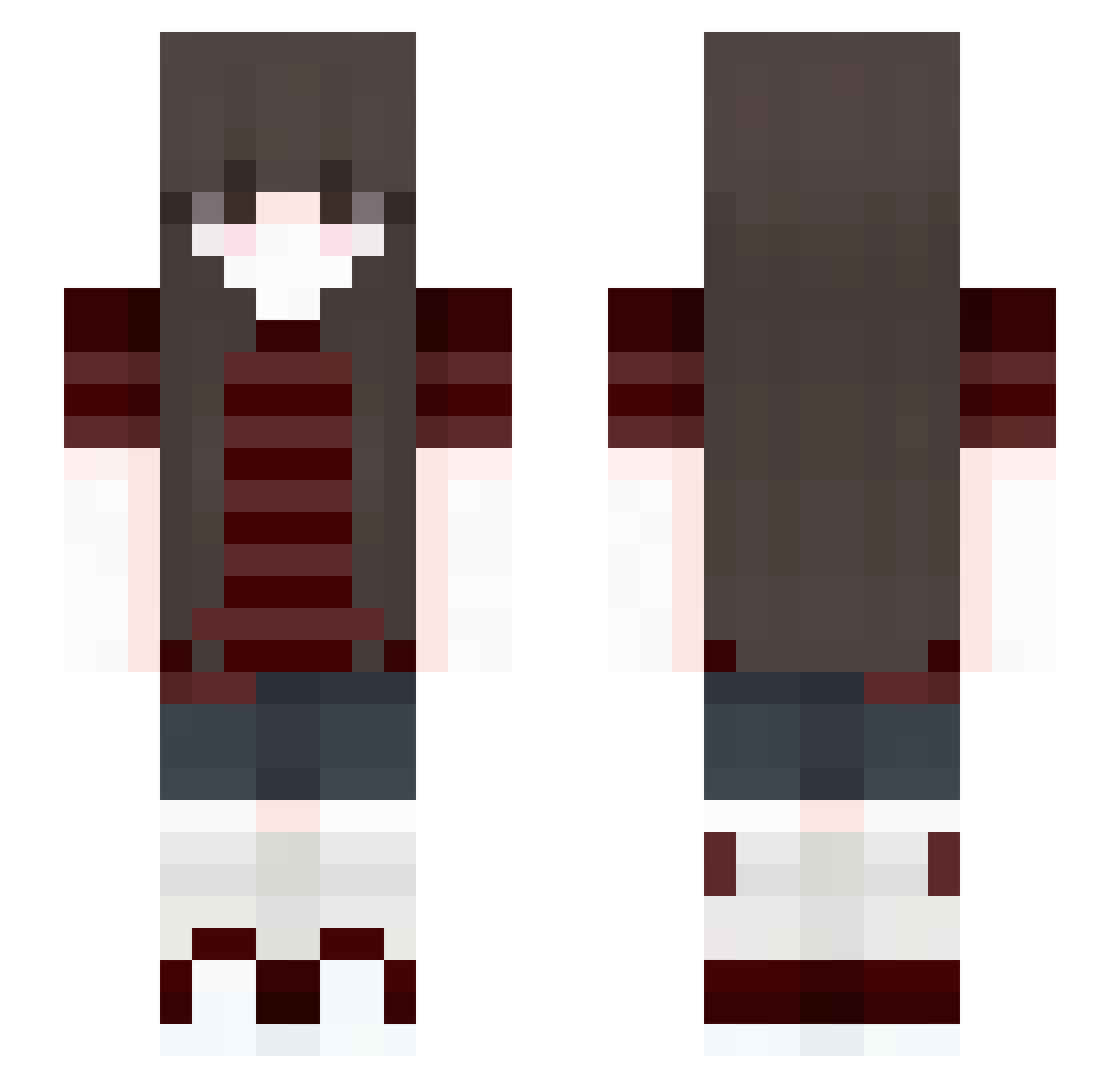 trinity840 Minecraft skin, front and back view